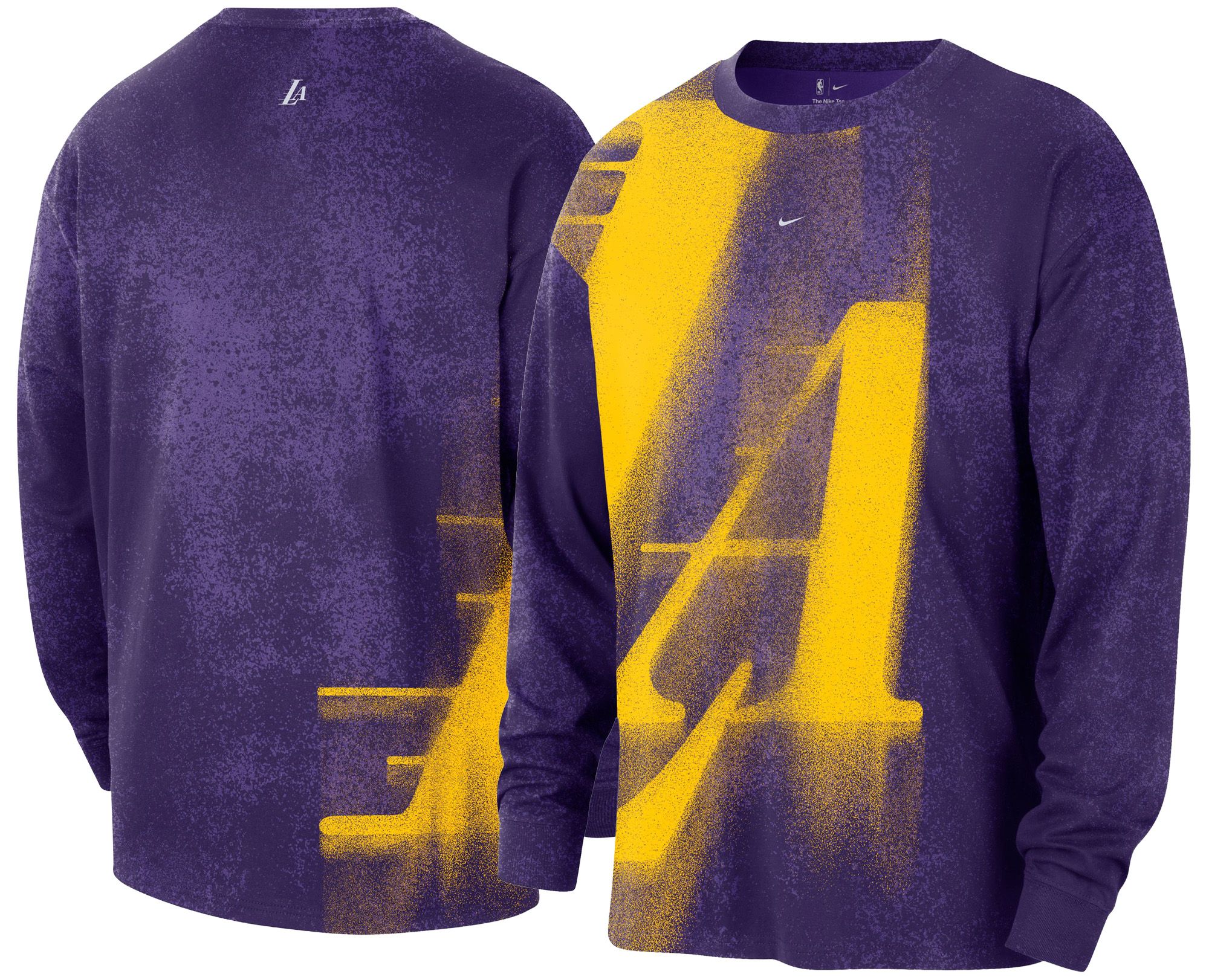 Nike Adult Los Angeles Lakers Worn With Obsession Essential Game Theater Anthem Long Sleeve Shirt