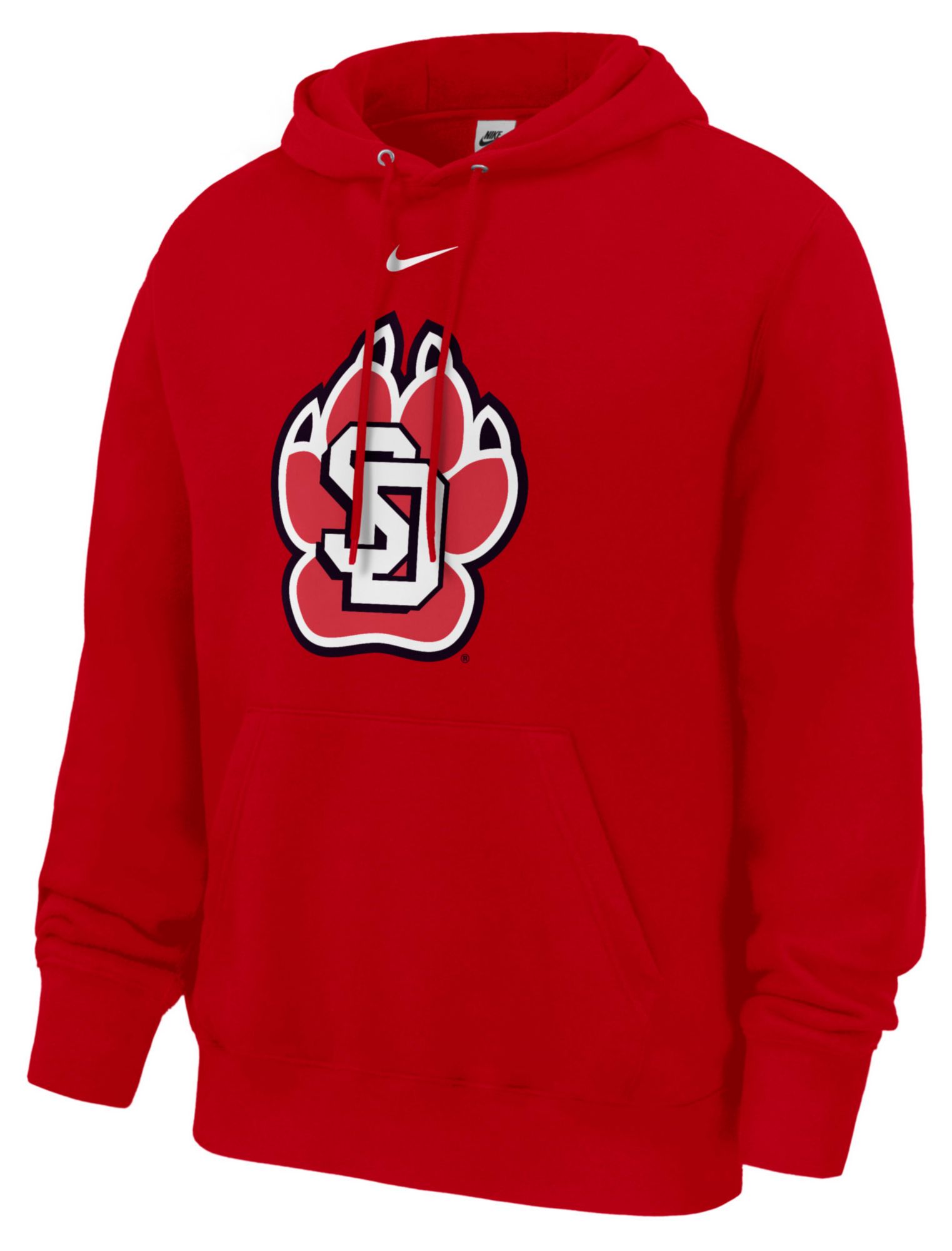 Nike Men's South Dakota Coyotes Red Primary Logo Pullover Hoodie
