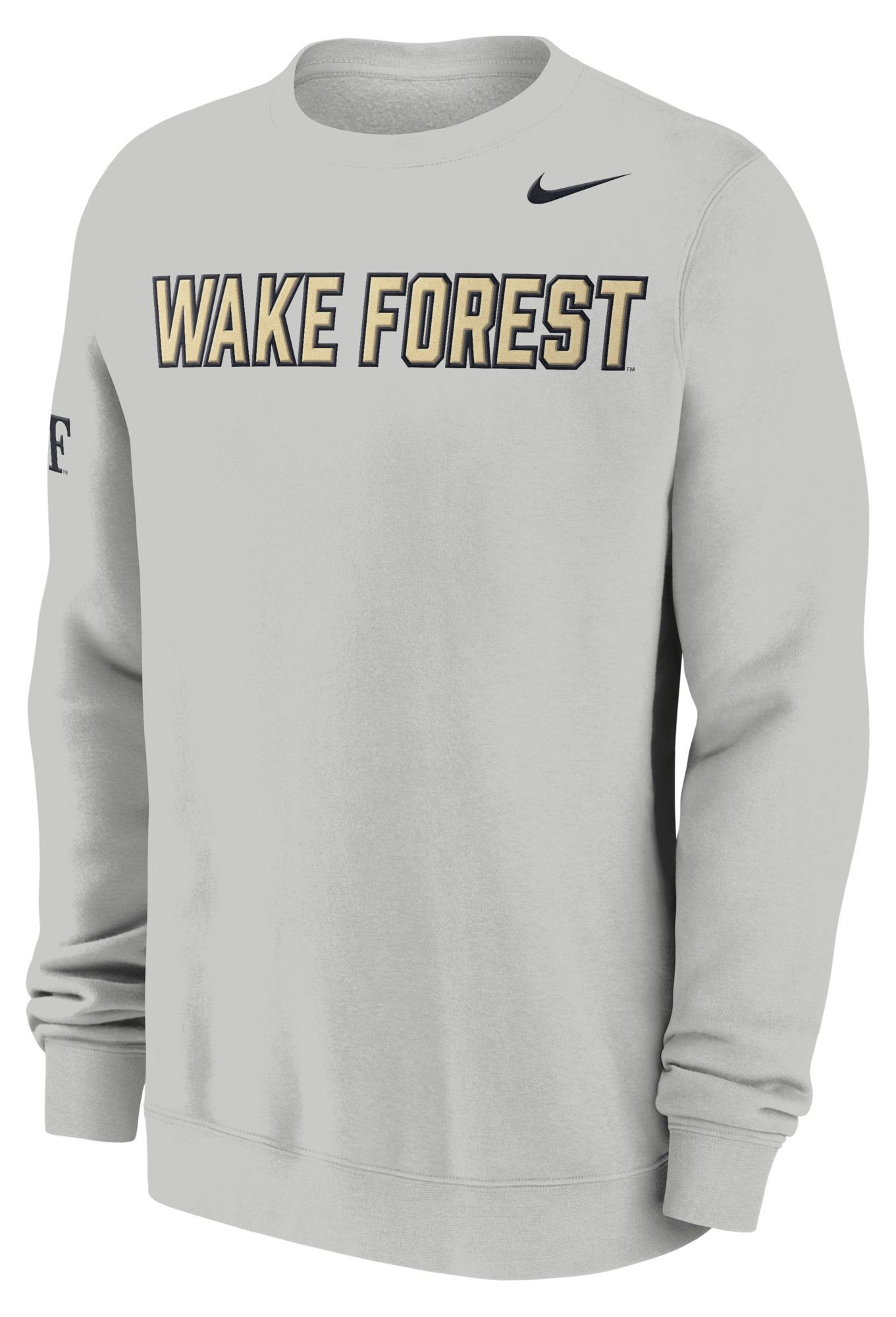 Nike Men's Wake Forest Demon Deacons Photon Dust Club Crewneck Sweatshirt