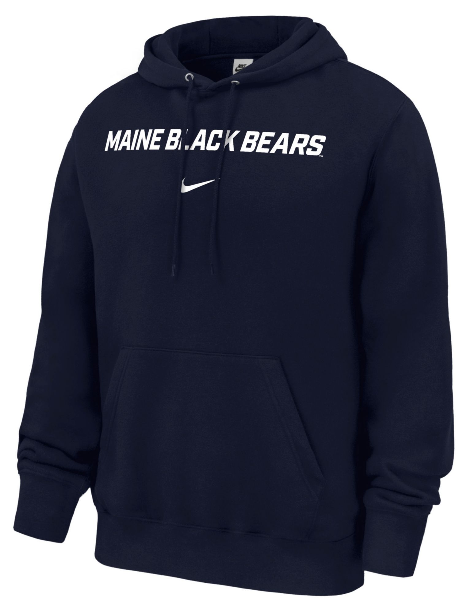 Nike Men's Maine Black Bears Navy Club Fleece Hoodie