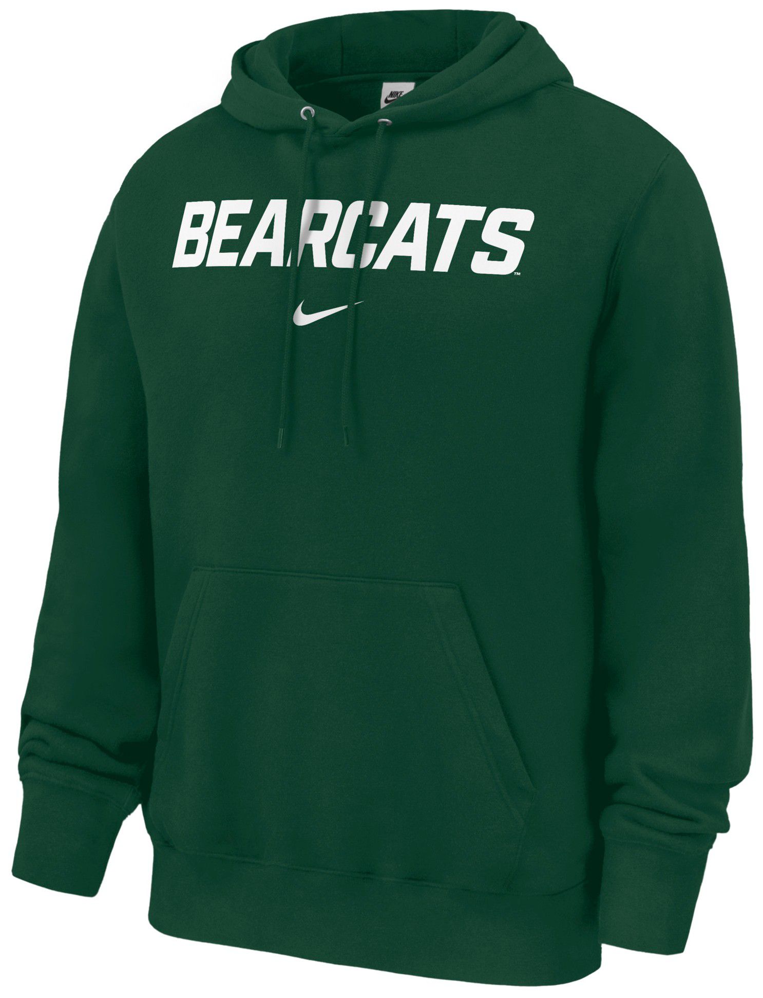 Nike Men's Binghamton Bearcats Green Wordmark Club Hoodie