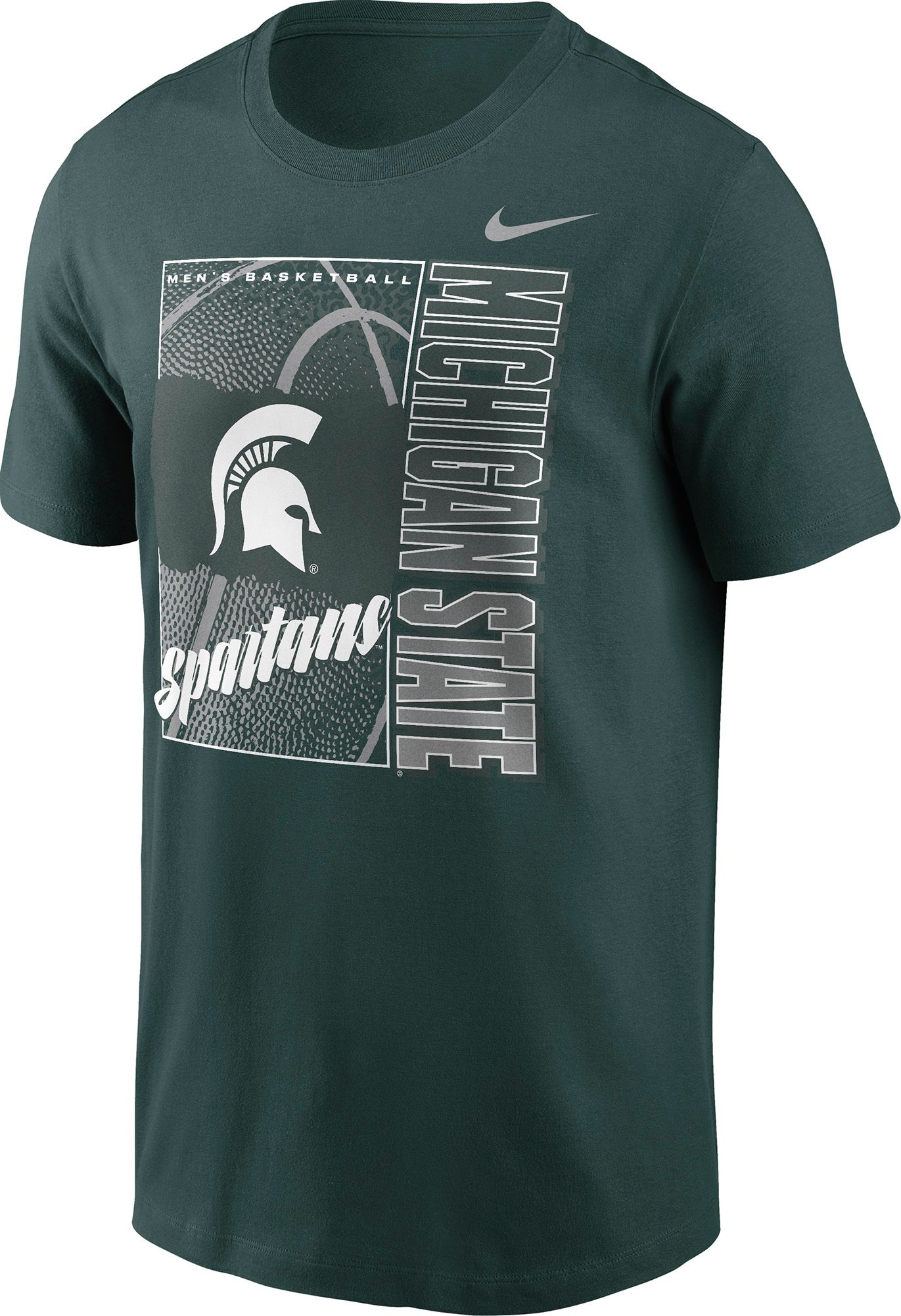 Nike Men's Michigan State Spartans Pro Green Basketball Refresh T-Shirt