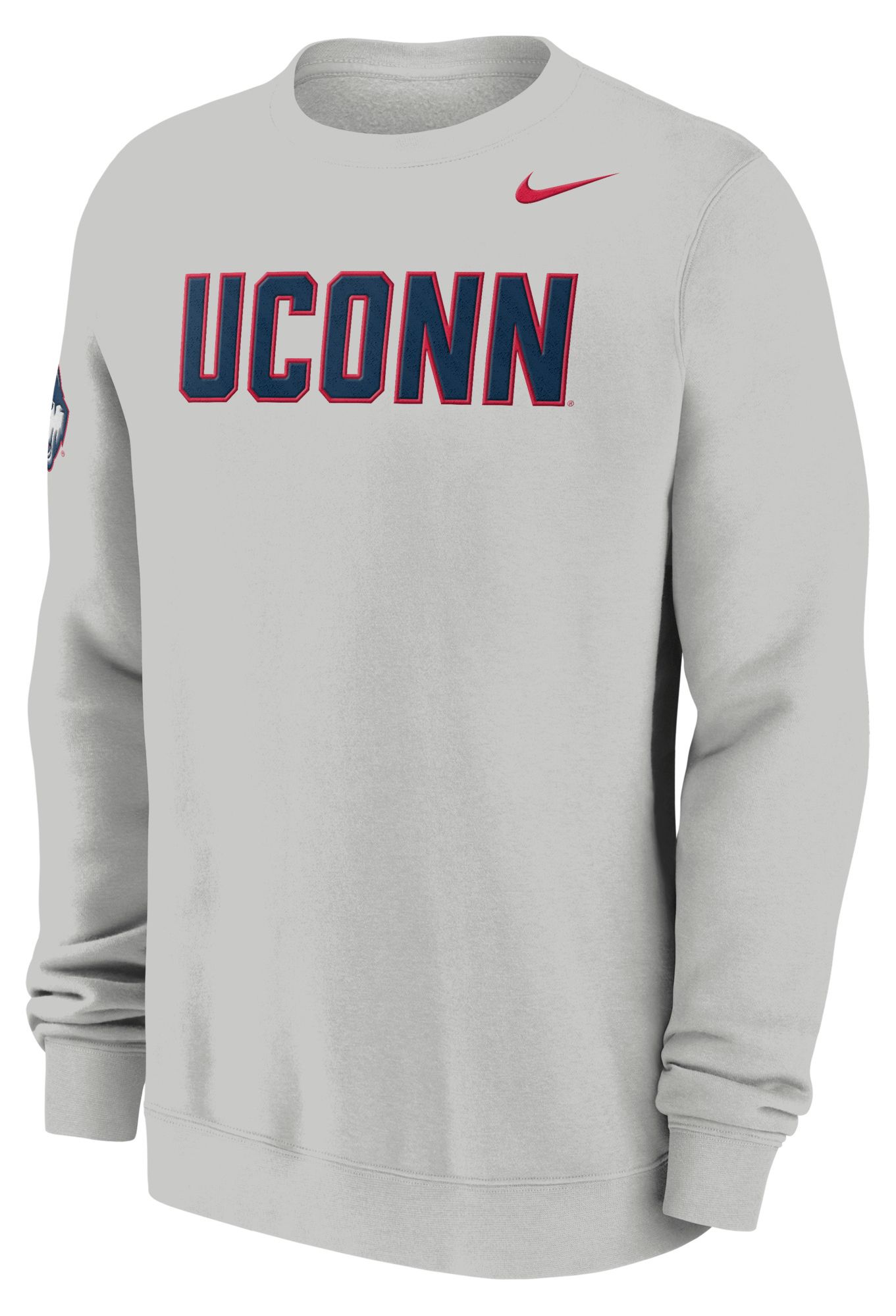 Nike Men's UConn Huskies Photon Dust Club Crewneck Sweatshirt