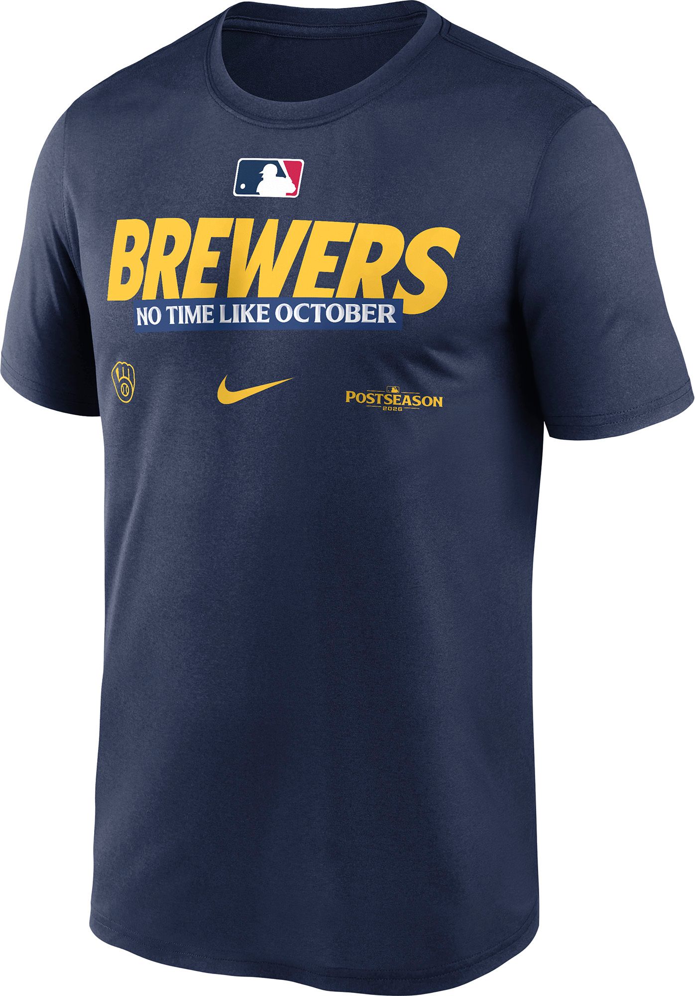 Nike Men's Milwaukee Brewers Postseason Participant 2026 Authentic Collection Legend T-Shirt