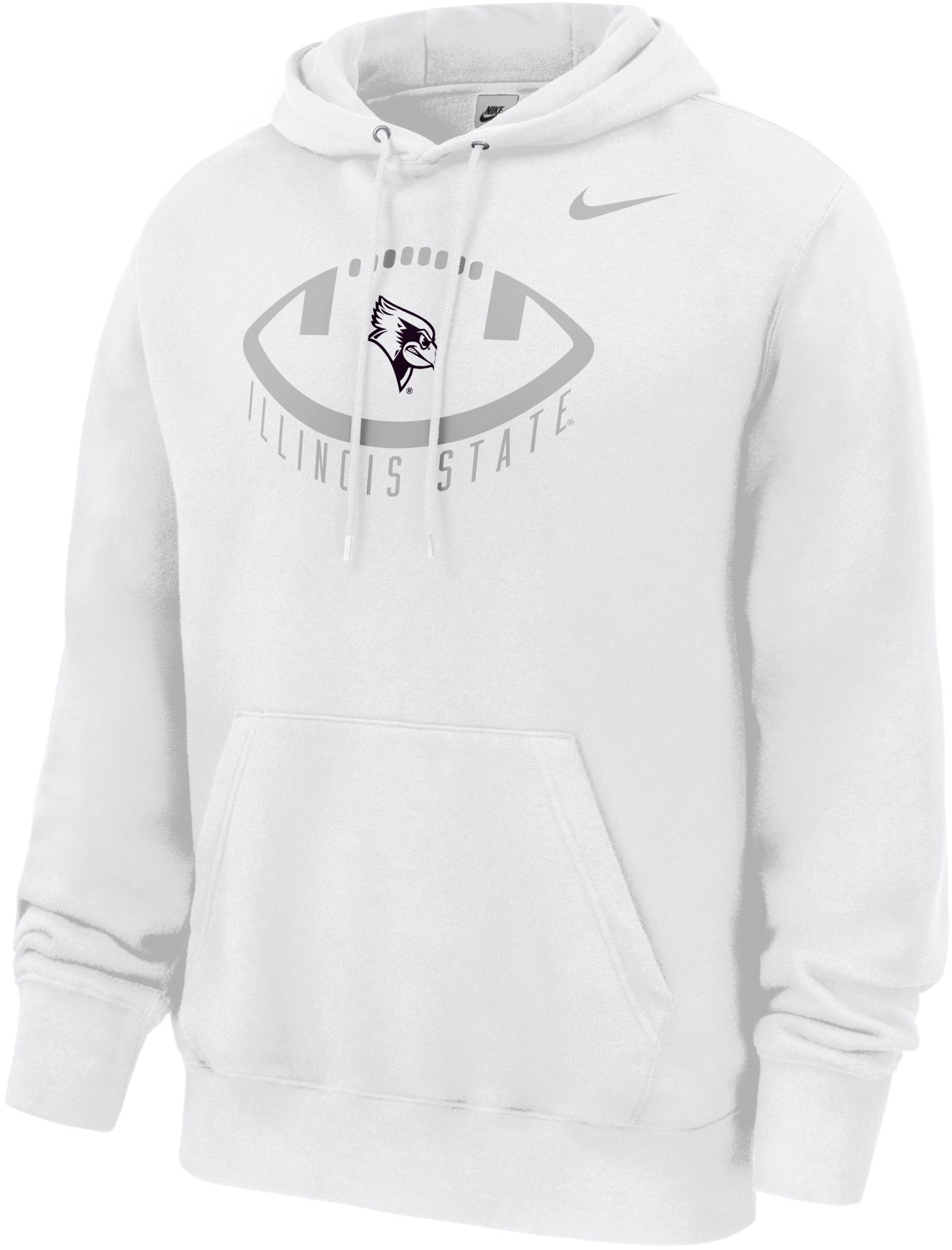 Nike Men's Illinois State Redbirds White Out Hoodie