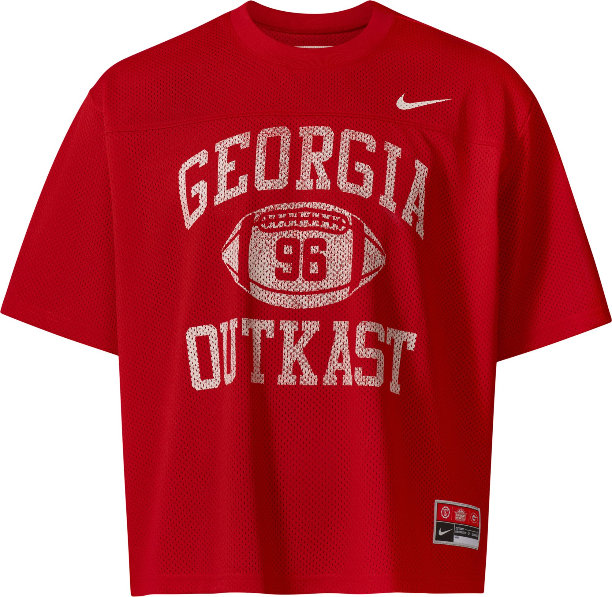 Cropped Football Jersey Nike Men's x UGA x Outkast in Red | IKOKT012JS-RED