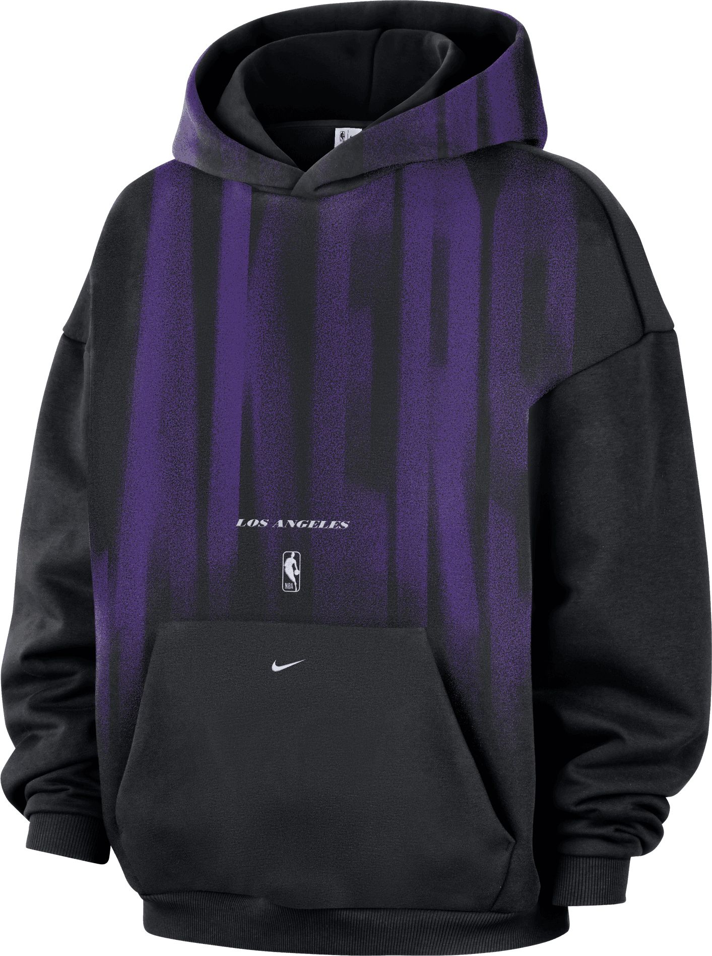 Nike Adult Los Angeles Lakers Worn With Obsession Standard Issue Game Theater Team Hoodie, Men's, Small, Black