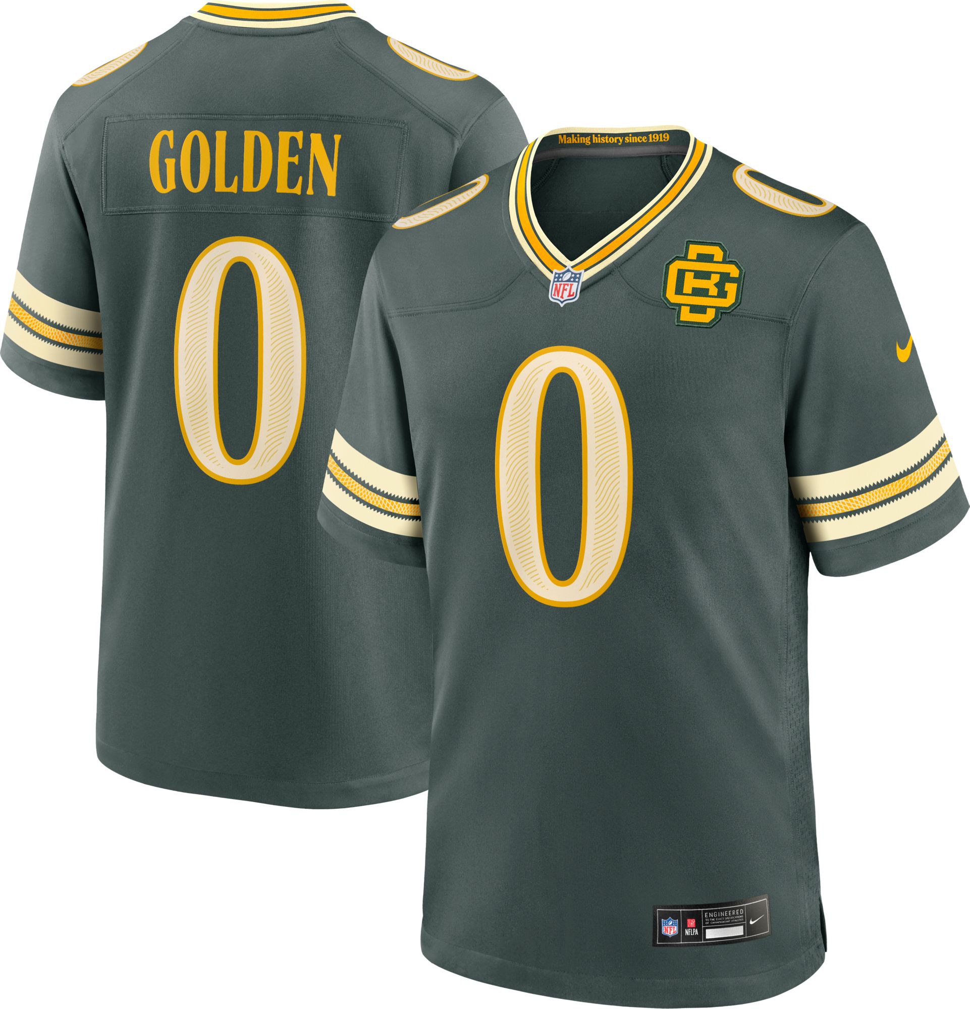Nike Men's Green Bay Packers Matthew Golden NFL Rivalries Game Jersey