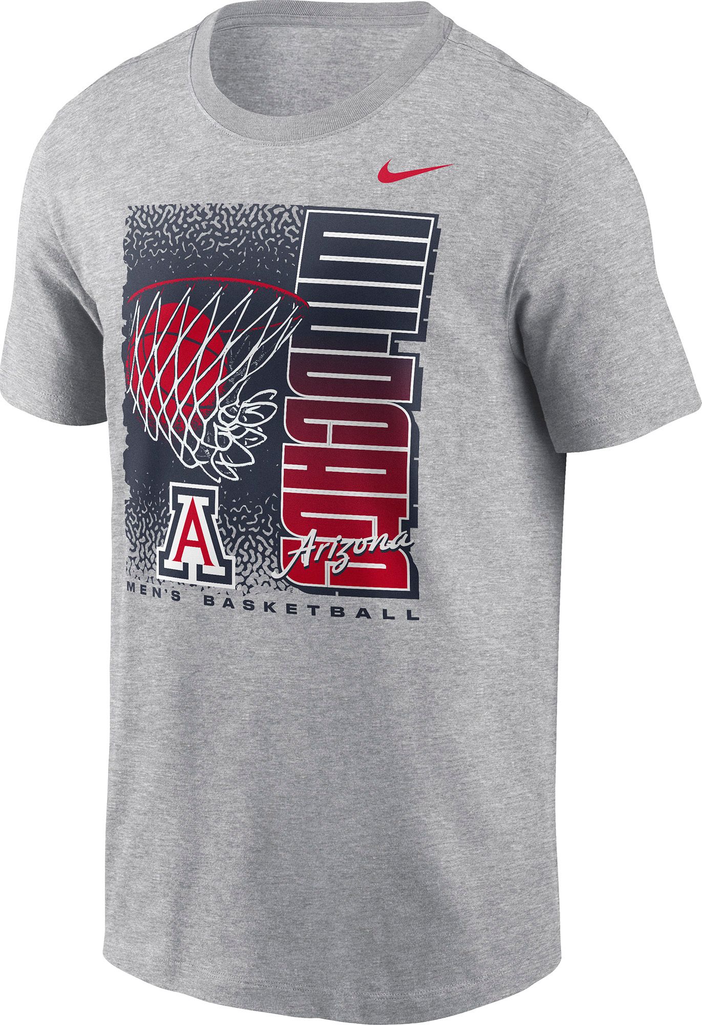 Nike Men's Arizona Wildcats Dark Gray Basketball Refresh T-Shirt