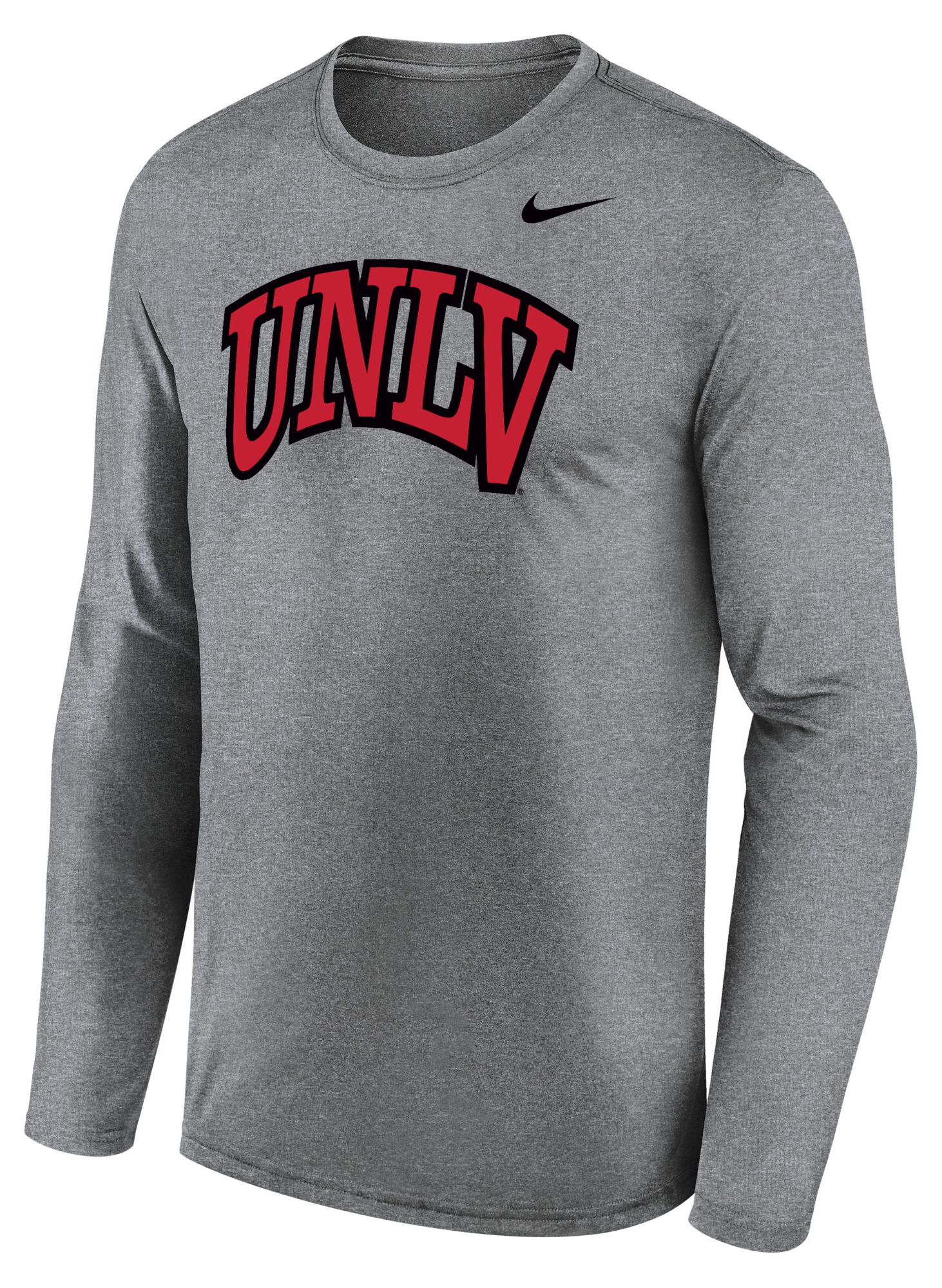 Nike Men's UNLV Rebels Gray Legend Long Sleeve Shirt