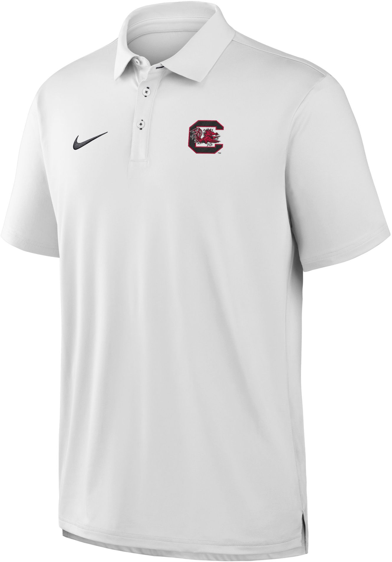 Nike Men's South Carolina Gamecocks White Tour Polo