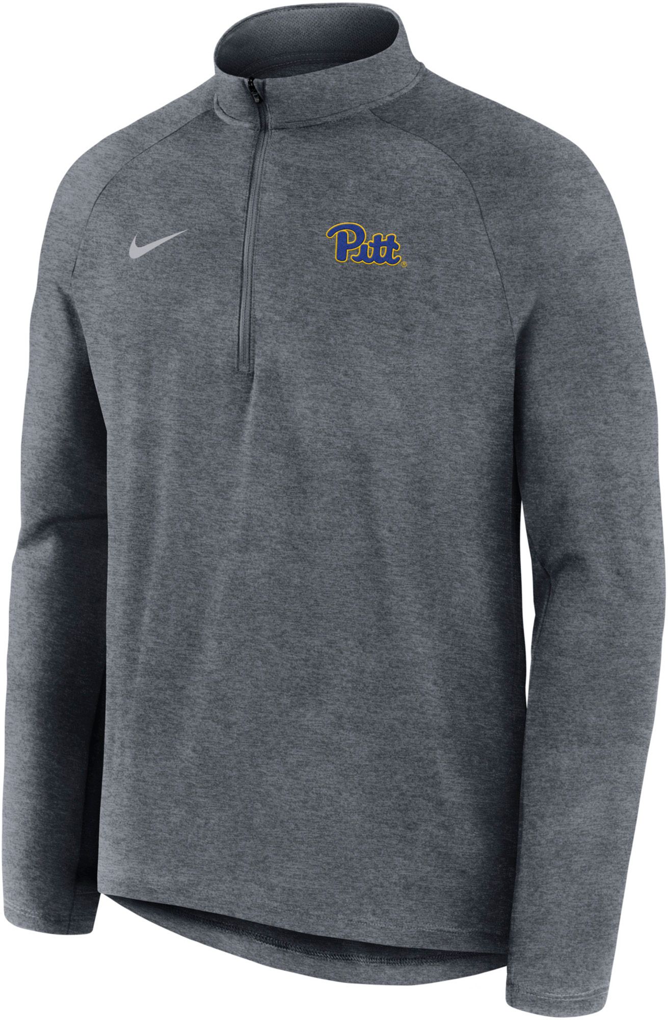 Nike Men's Pitt Panthers Gray Stride 1/4-Zip Jacket
