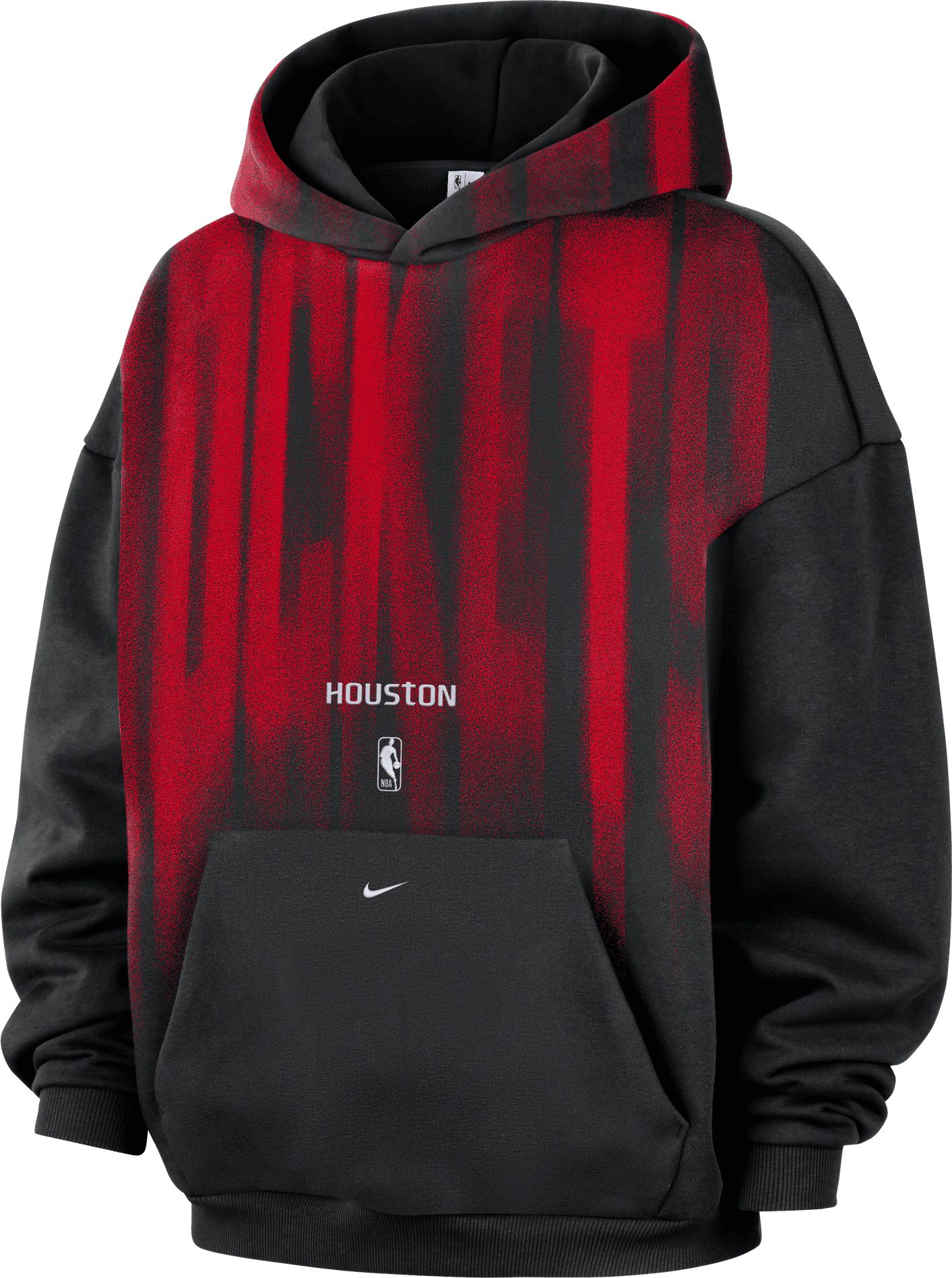 Nike Adult Houston Rockets Worn With Obsession Standard Issue Game Theater Team Hoodie, Men's, XXL, Black
