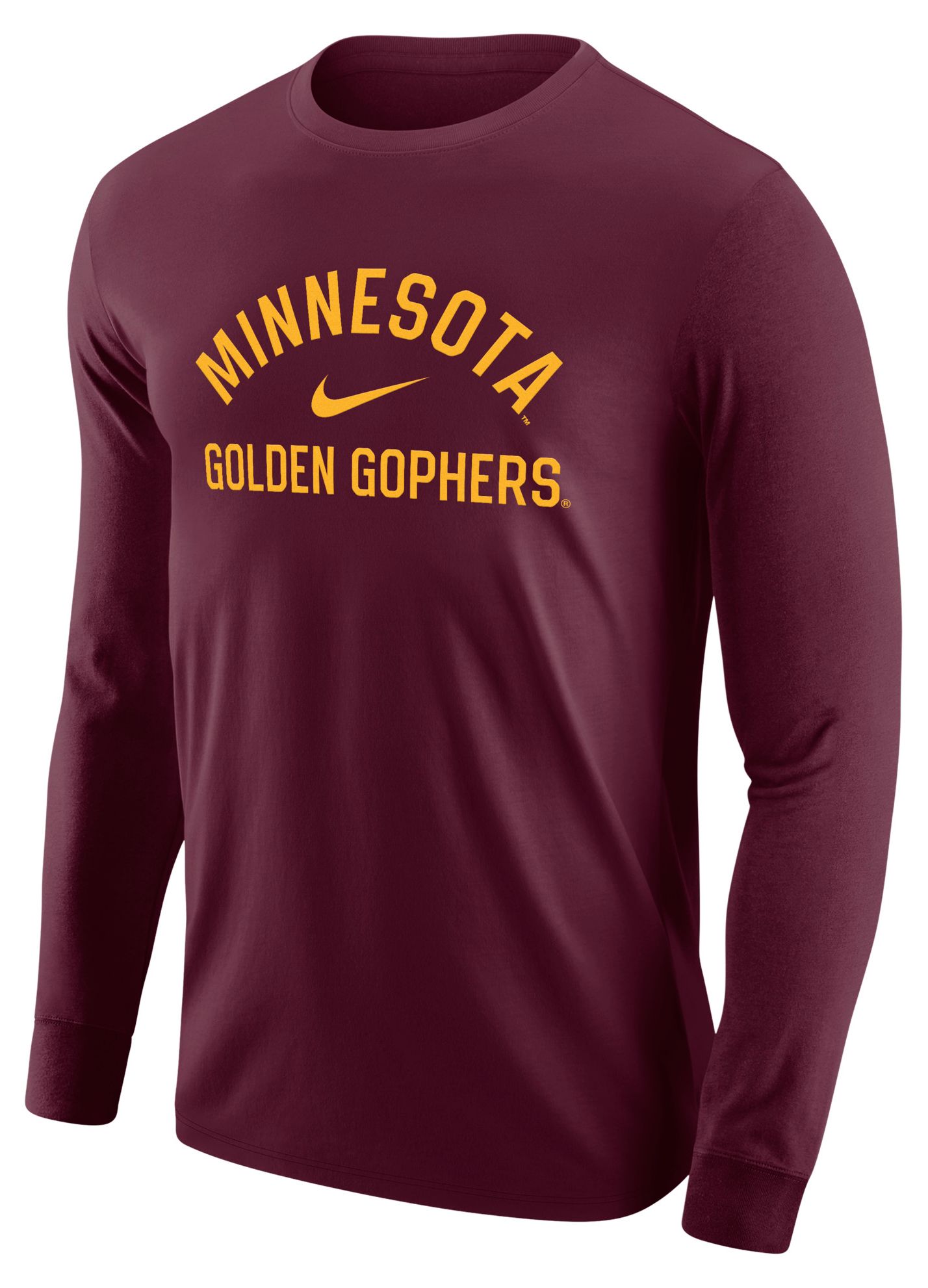 Nike Men's Minnesota Golden Gophers Maroon Long Sleeve Shirt