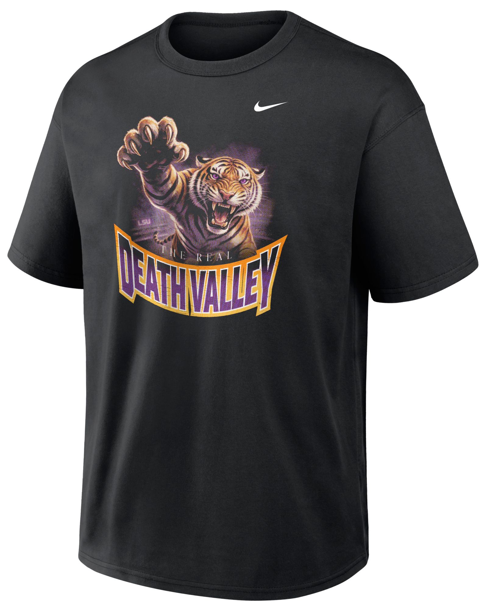 Nike Men's LSU Tigers "Real Death Valley" T-Shirt, XXL, Black