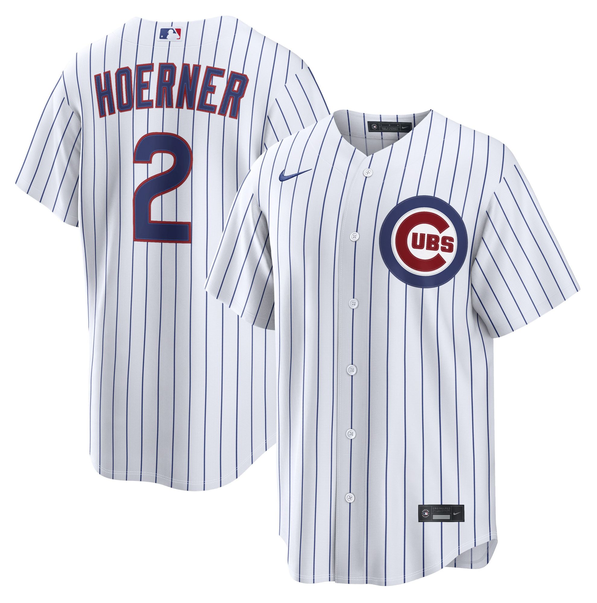 Nike Men's Chicago Cubs Nico Hoerner Home Replica Jersey