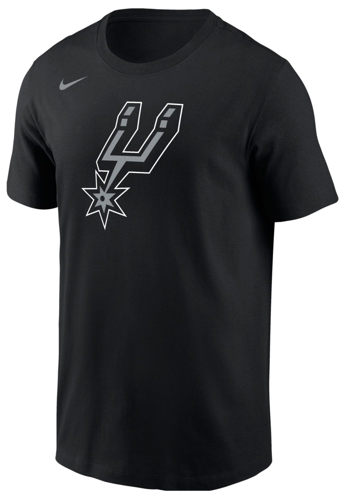Nike Men's San Antonio Spurs Black Logo T-Shirt