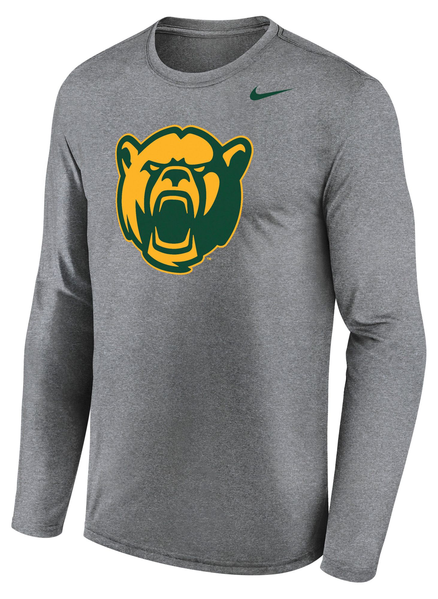 Nike Men's Baylor Bears Gray Legend Long Sleeve Shirt