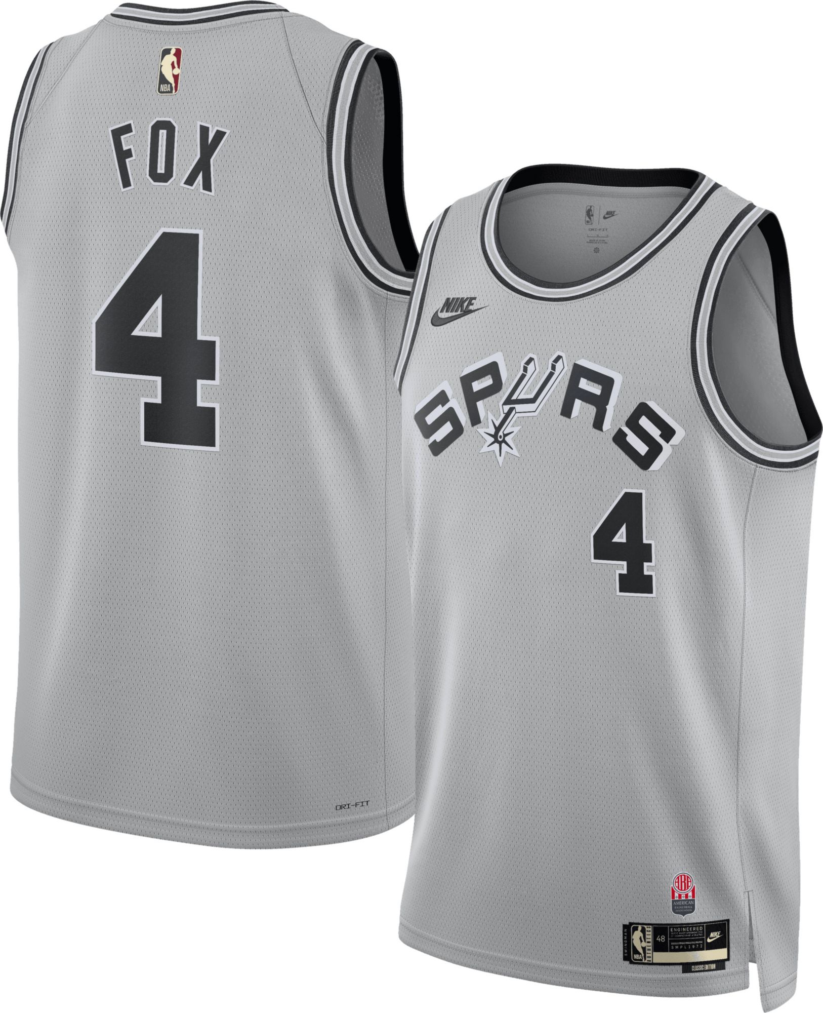 Nike Adult San Antonio Spurs De'Aaron Fox 2026-27 Hardwood Classics Swingman Jersey