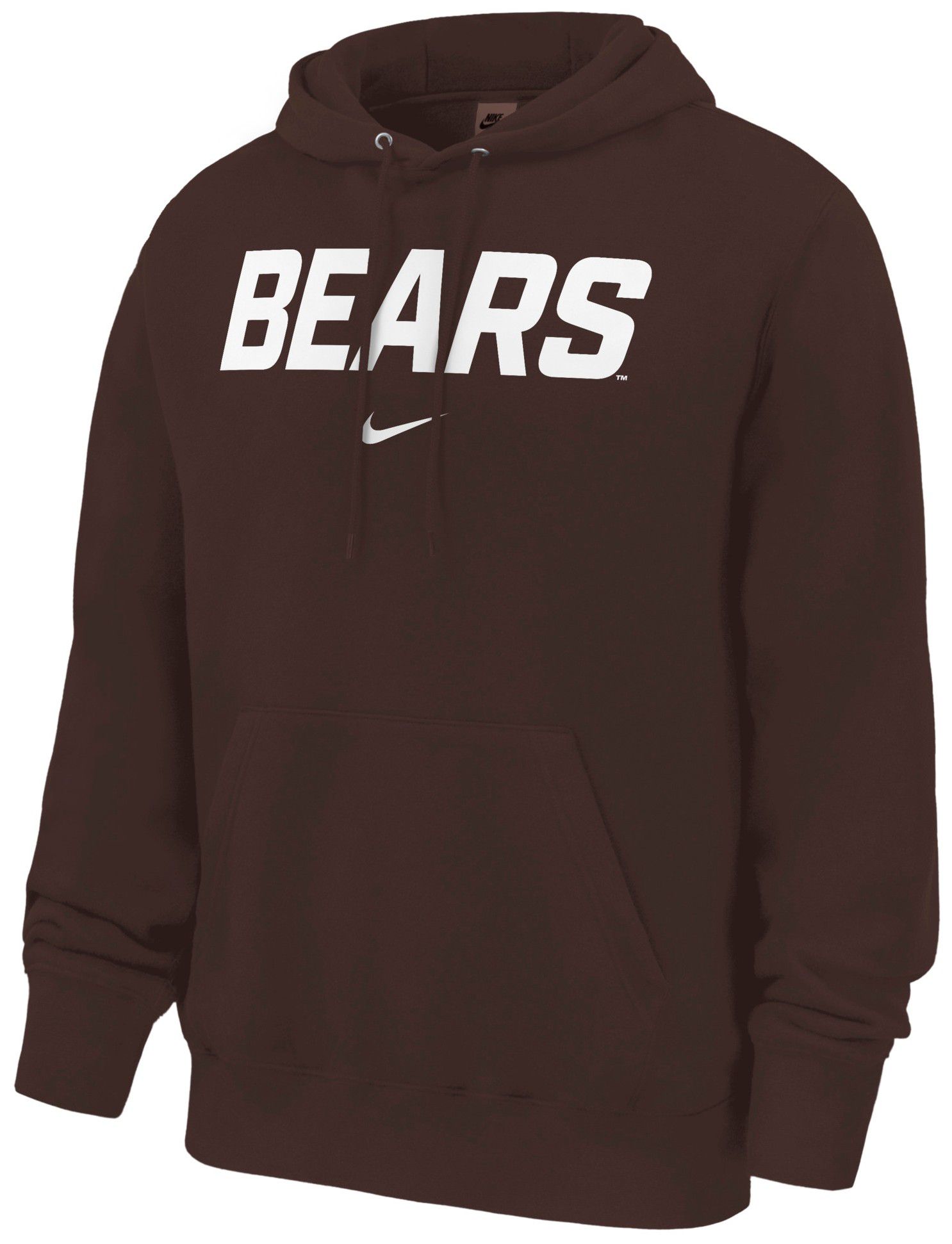 Nike Men's Brown University Bears Brown Club Fleece Hoodie