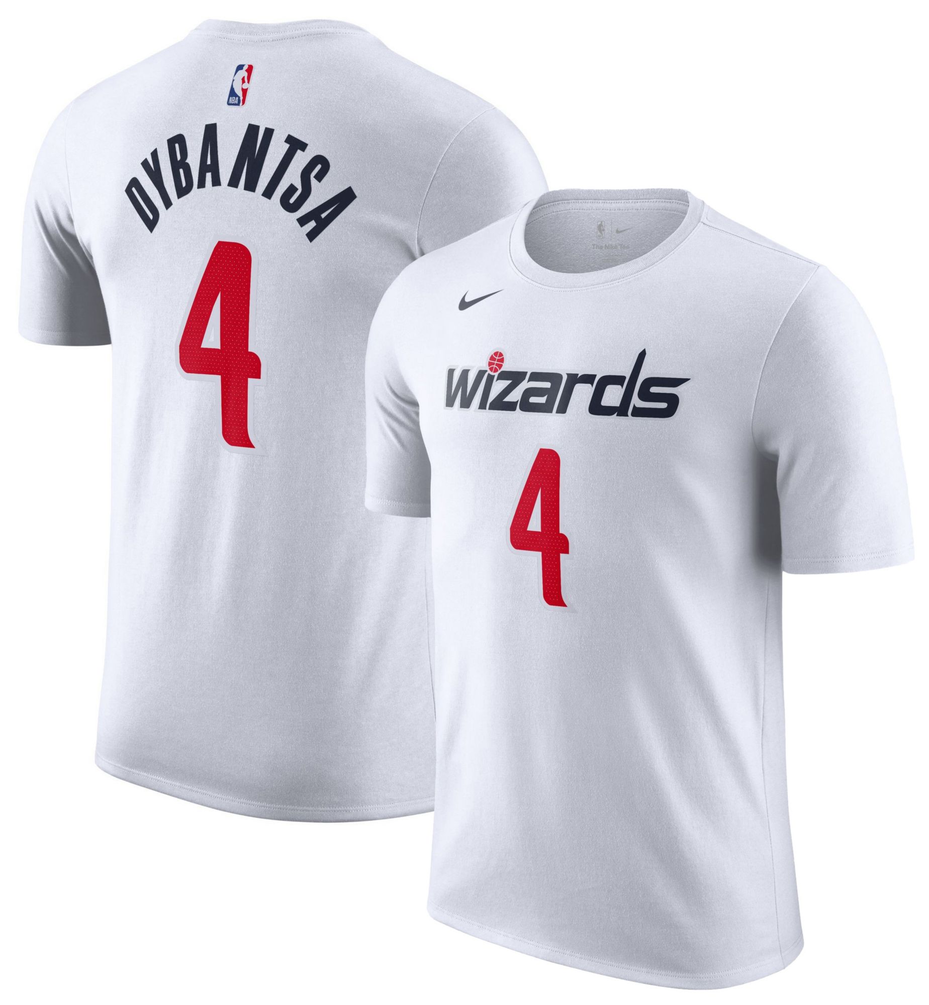 Nike Men's Washington Wizards White AJ Dybantsa #4 Association Edition T-Shirt