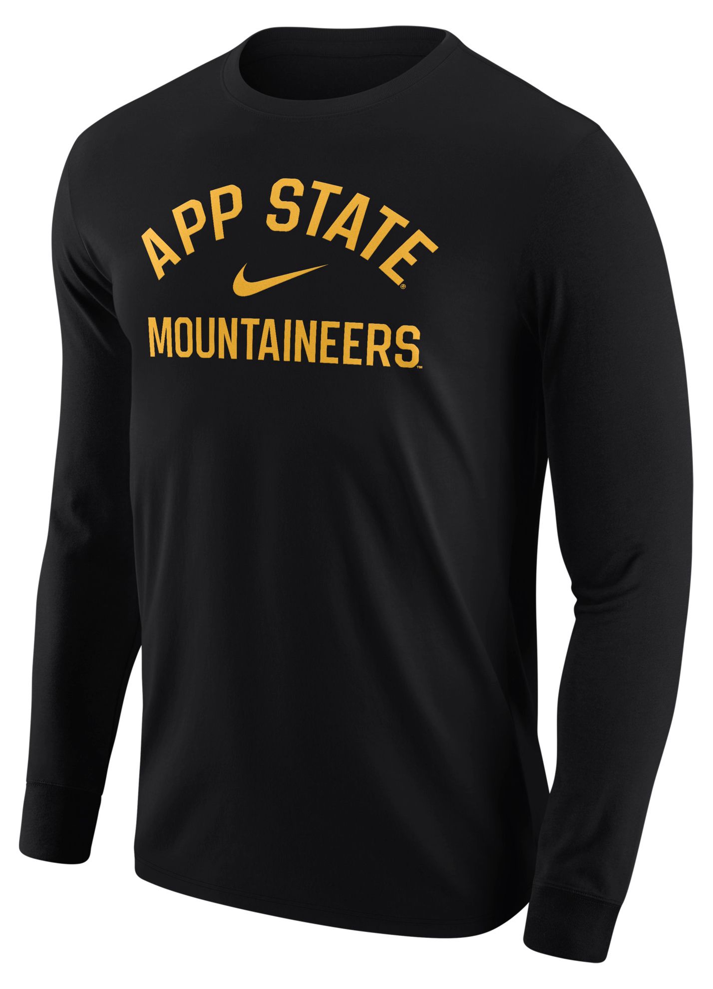 Nike Men's Appalachian State Mountaineers Black Long Sleeve Shirt