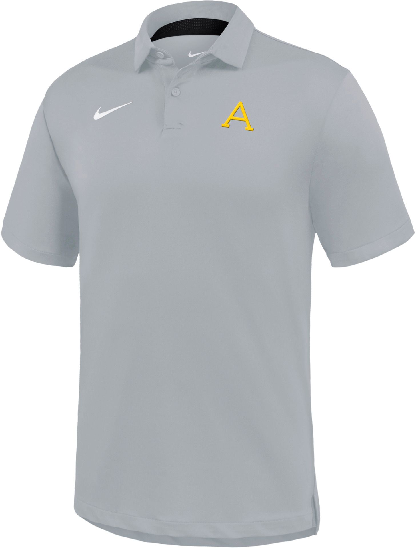 Nike Men's Army West Point Black Knights Light Smoke Gray Army West Point Polo