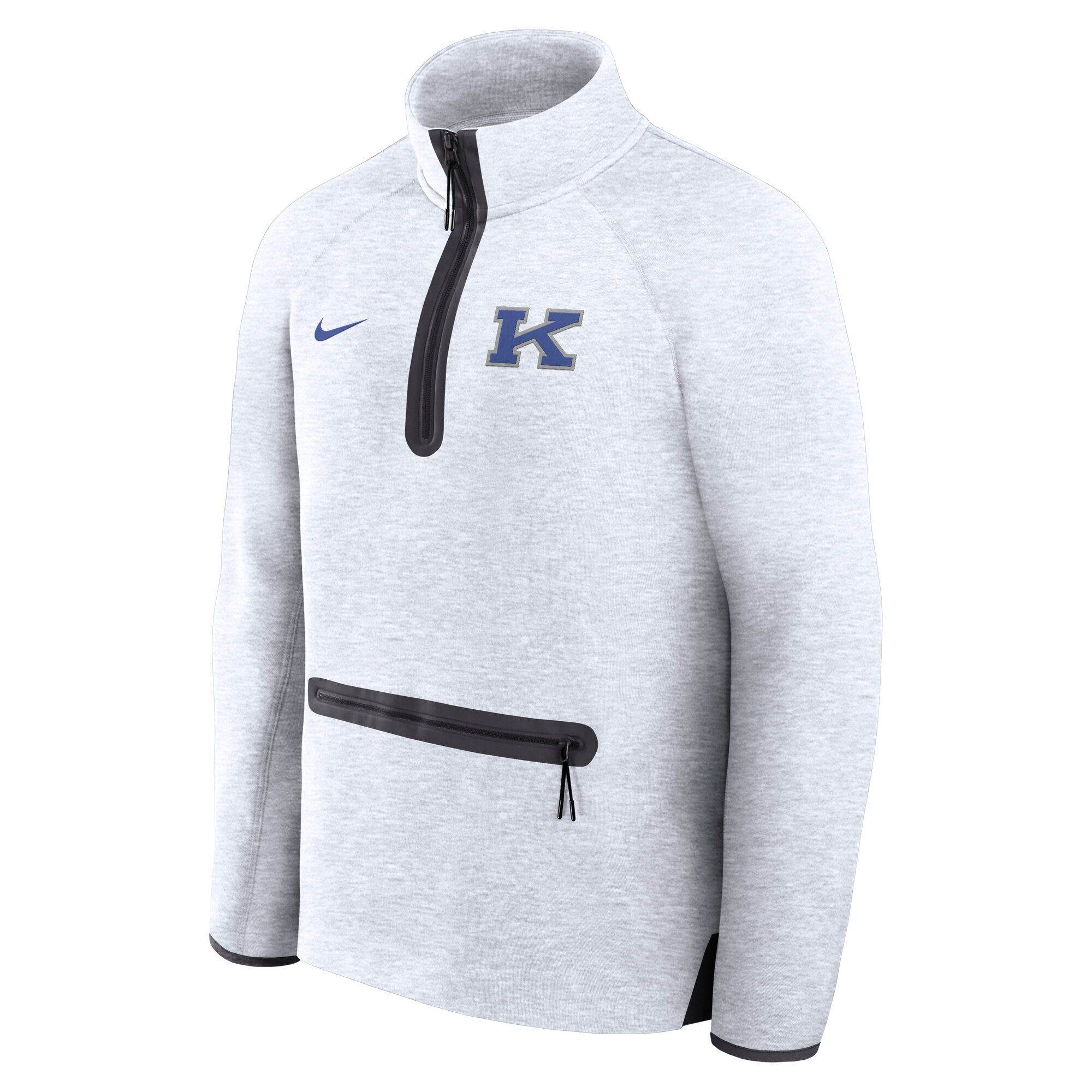 Nike Men's Kentucky Wildcats Tech Fleece Power K 1/2 Zip, XXL, Gray