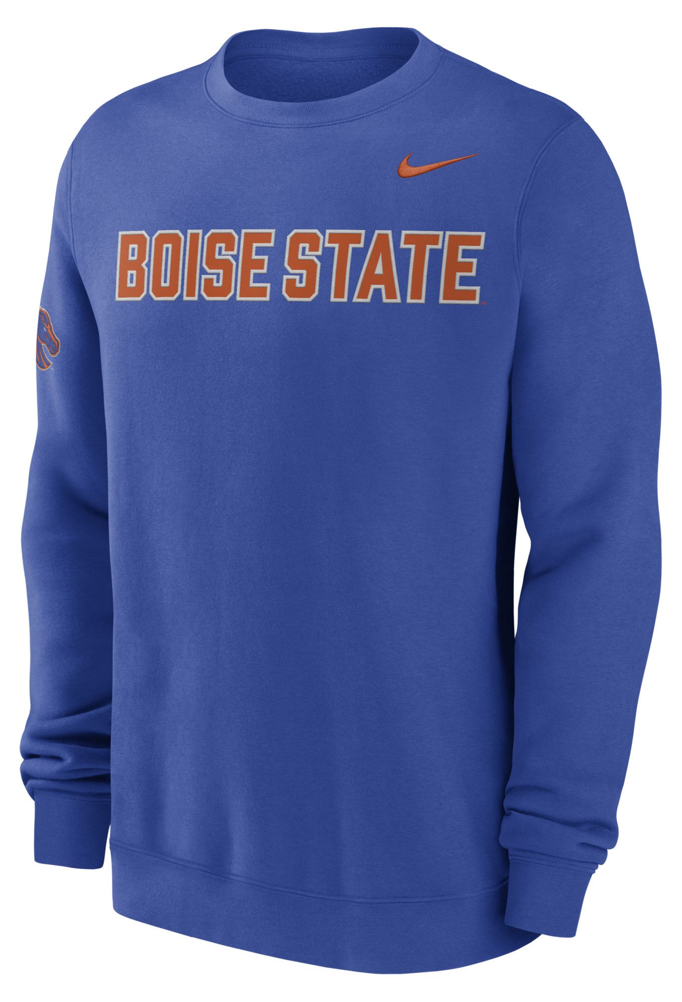 Nike Men's Boise State Broncos Royal Club Crewneck Sweatshirt