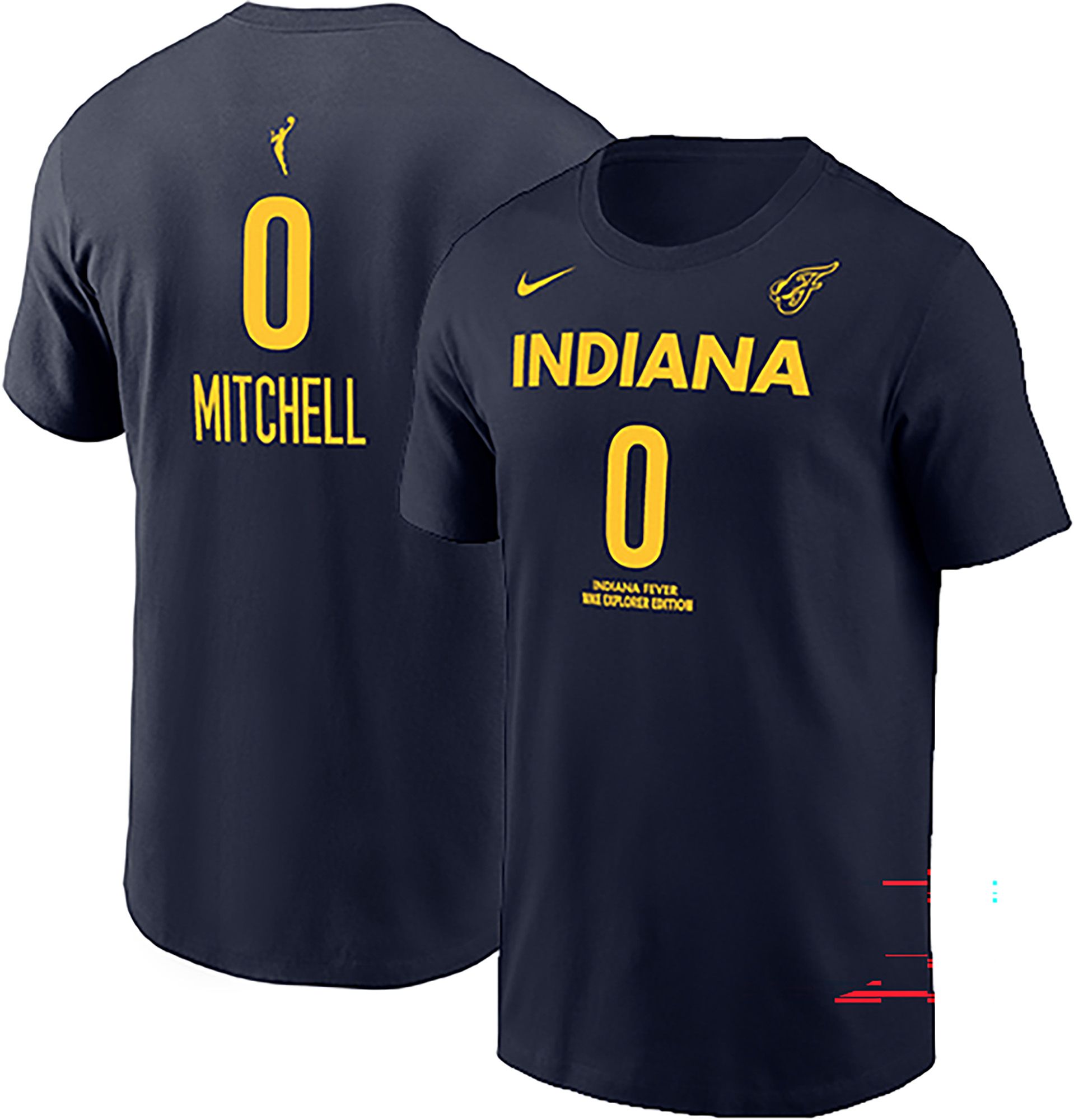 Nike Men's Indiana Fever Kelsey Mitchell #0 Navy T-Shirt