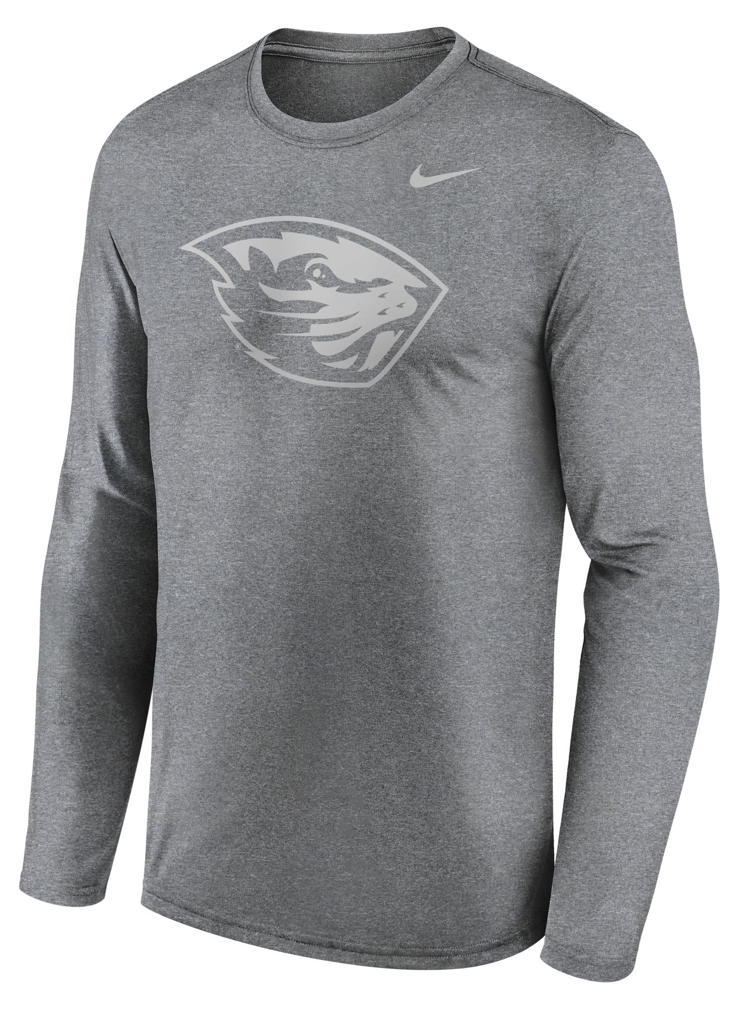Nike Men's Oregon State Beavers Gray Legend Long Sleeve Shirt