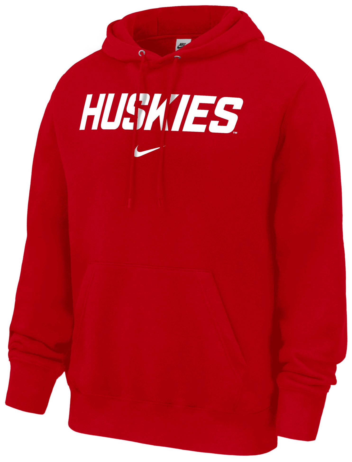Nike Men's St. Cloud State Huskies Red Wordmark Club Hoodie, XXL
