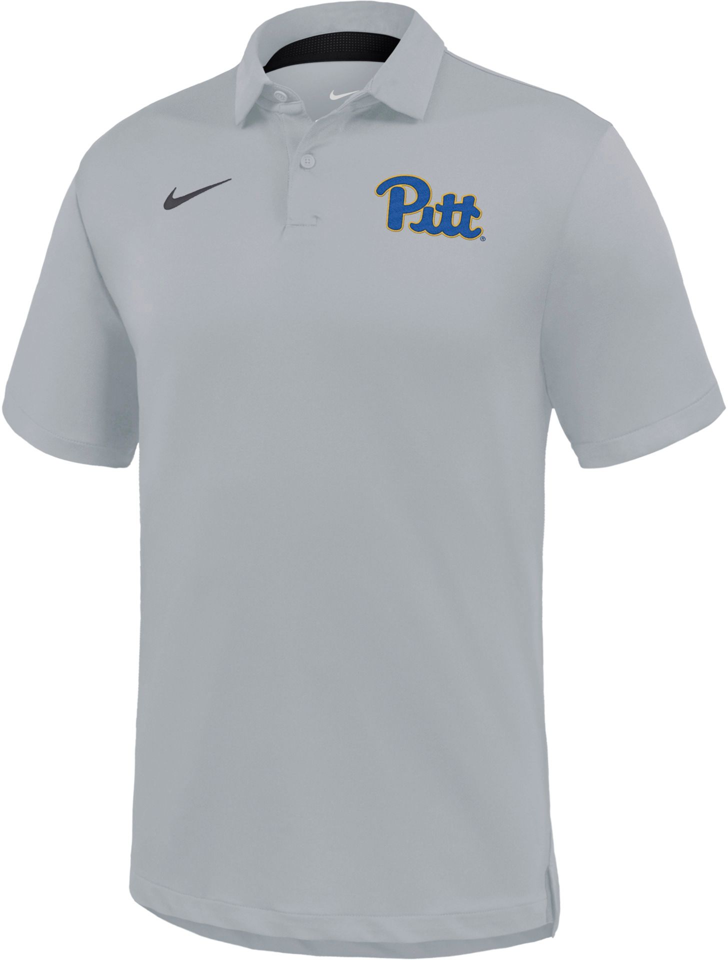 Nike Men's Pitt Panthers Grey Dri-FIT Tour Polo