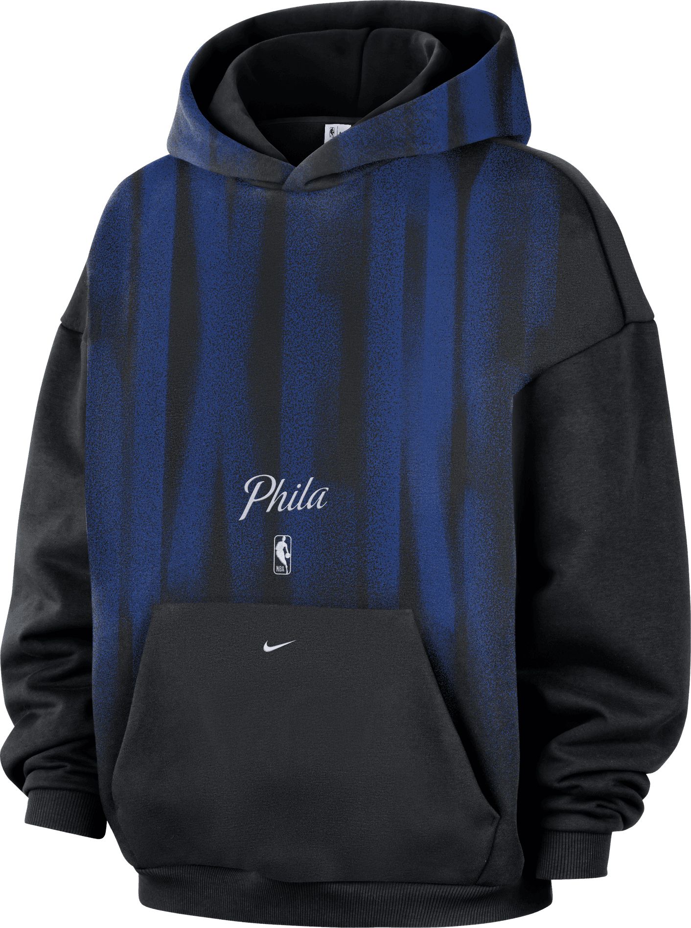 Nike Adult Philadelphia 76ers Worn With Obsession Standard Issue Game Theater Team Hoodie, Men's, Medium, Black