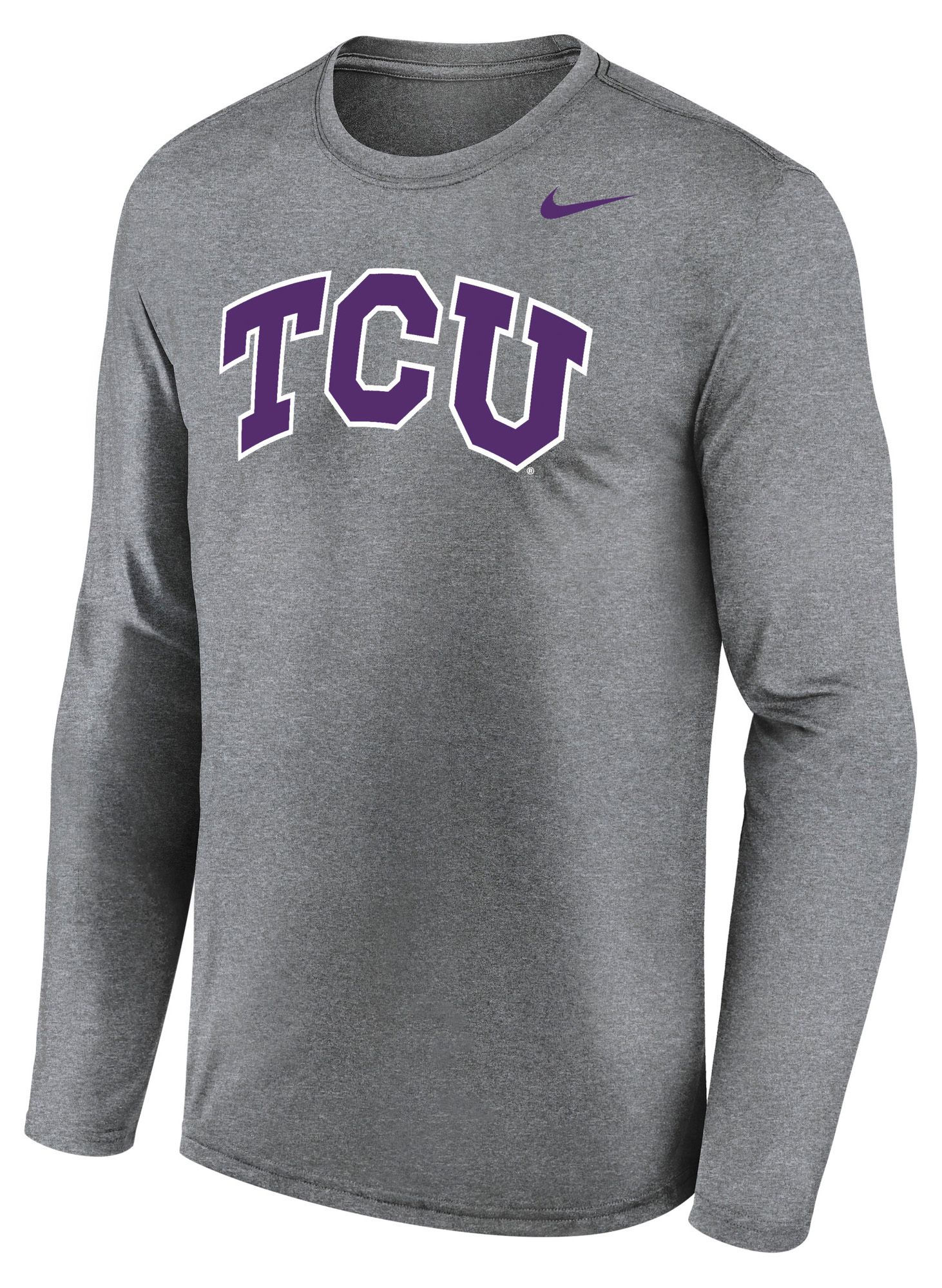 Nike Men's TCU Horned Frogs Grey Legend Long Sleeve Shirt