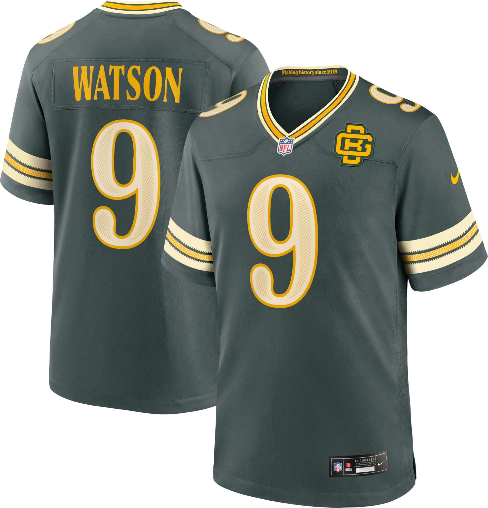Nike Men's Green Bay Packers Christian Watson NFL Rivalries Game Jersey