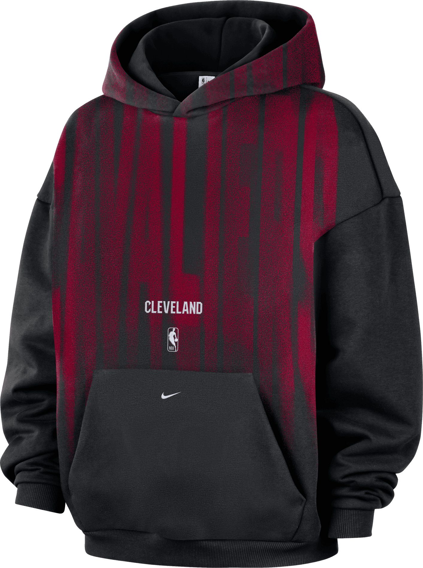 Nike Adult Cleveland Cavaliers Worn With Obsession Standard Issue Game Theater Team Hoodie, Men's, Medium, Black