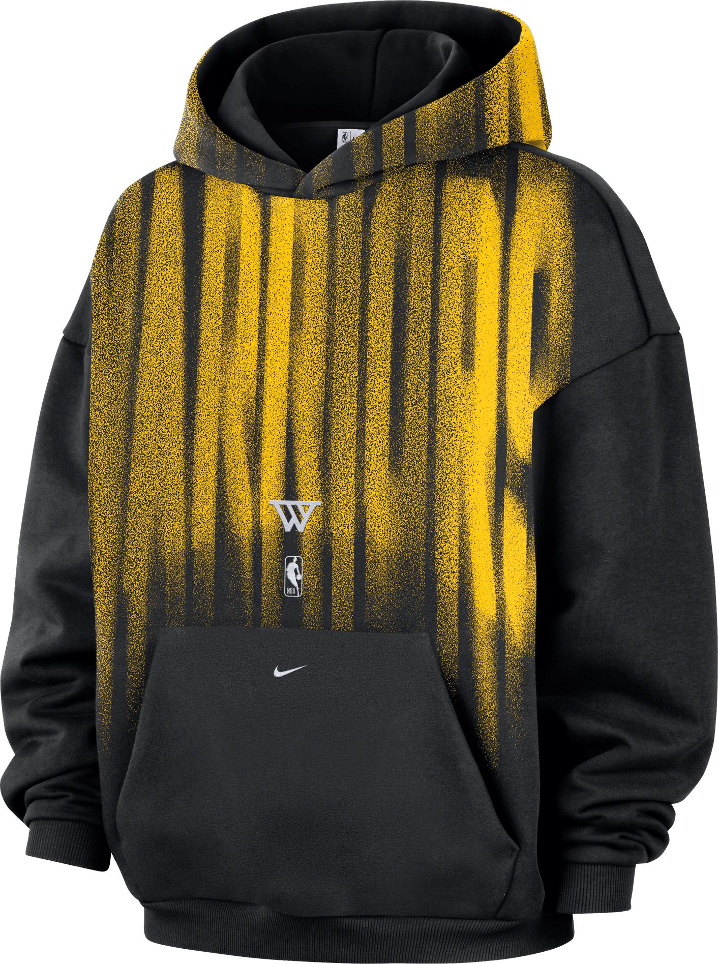 Nike Adult Golden State Warriors Worn With Obsession Standard Issue Game Theater Crew Sweatshirt, Men's, Large, Black