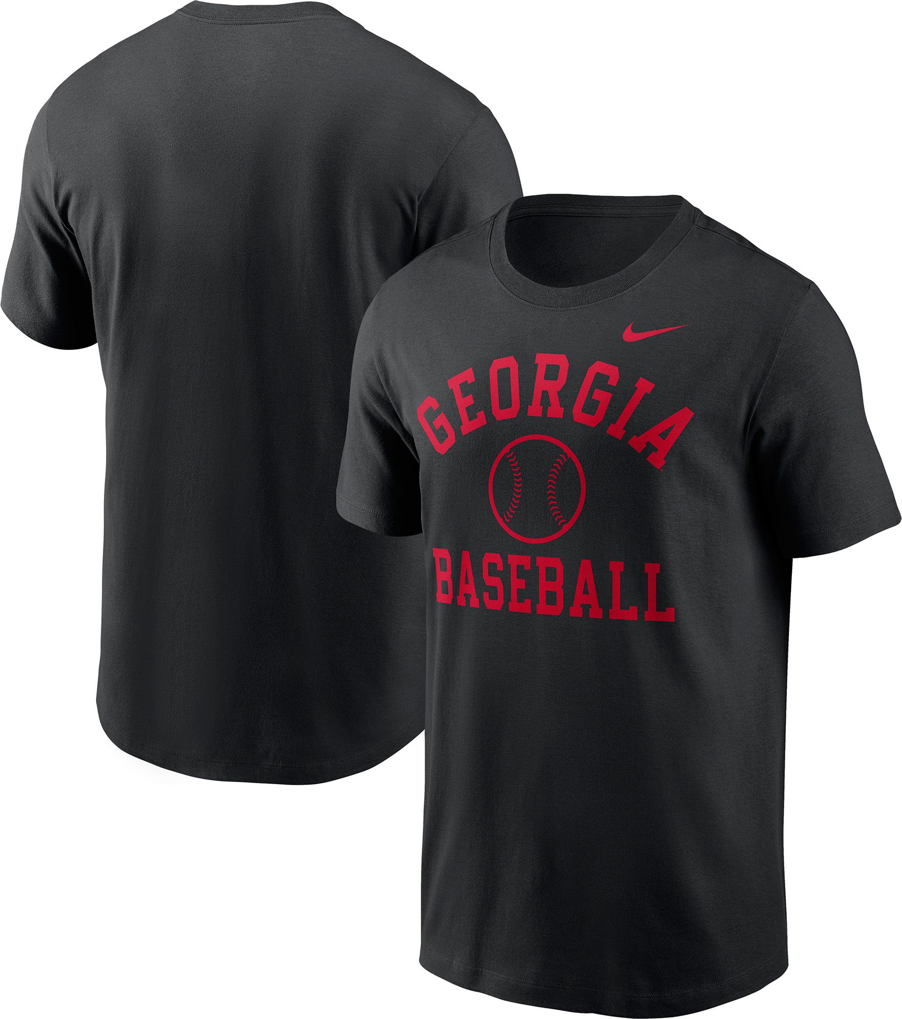 Nike Men's Georgia Bulldogs Black Baseball T-Shirt