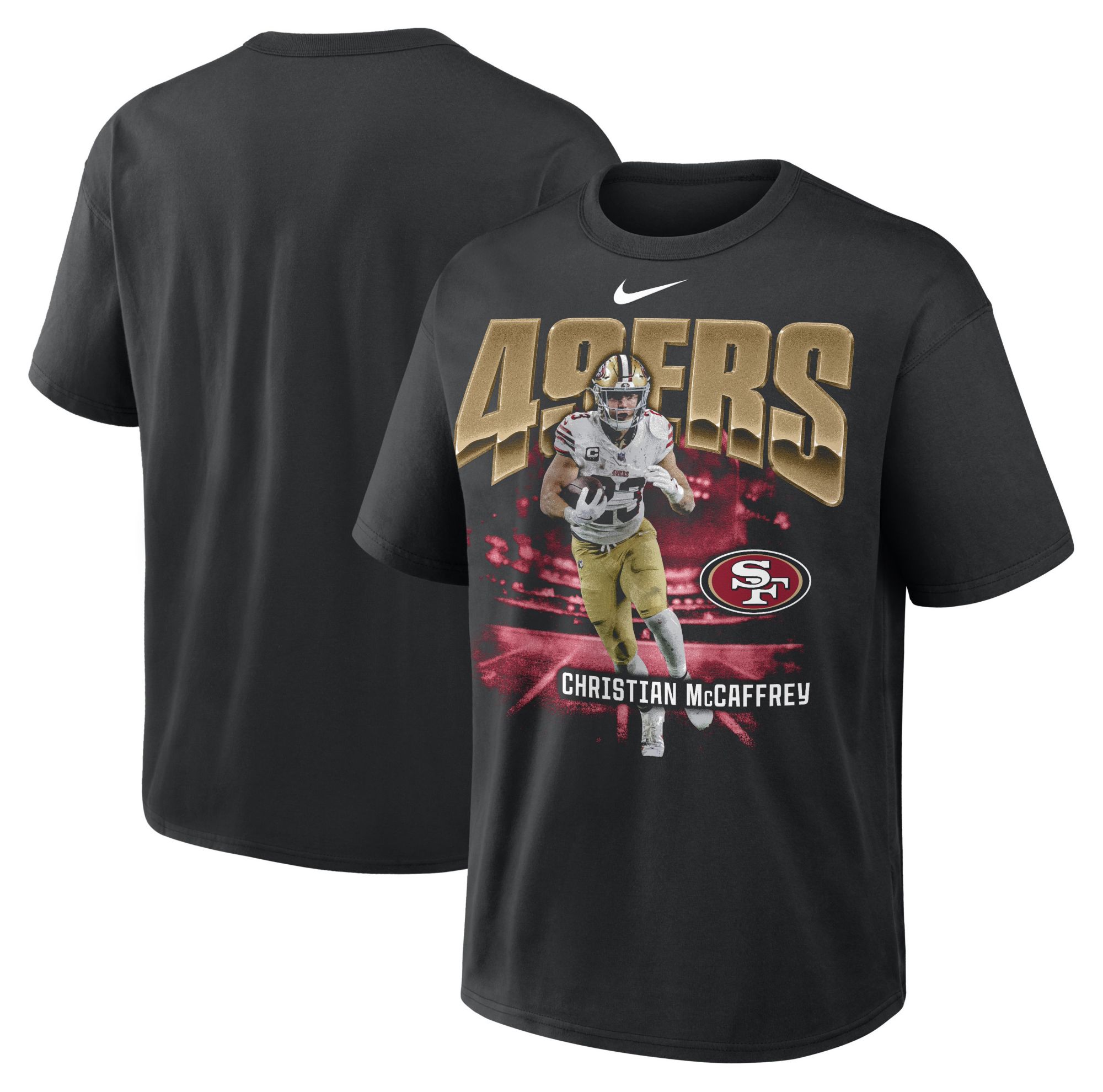 Nike Men's San Francisco 49ers Christian McCaffrey Oversized T-Shirt
