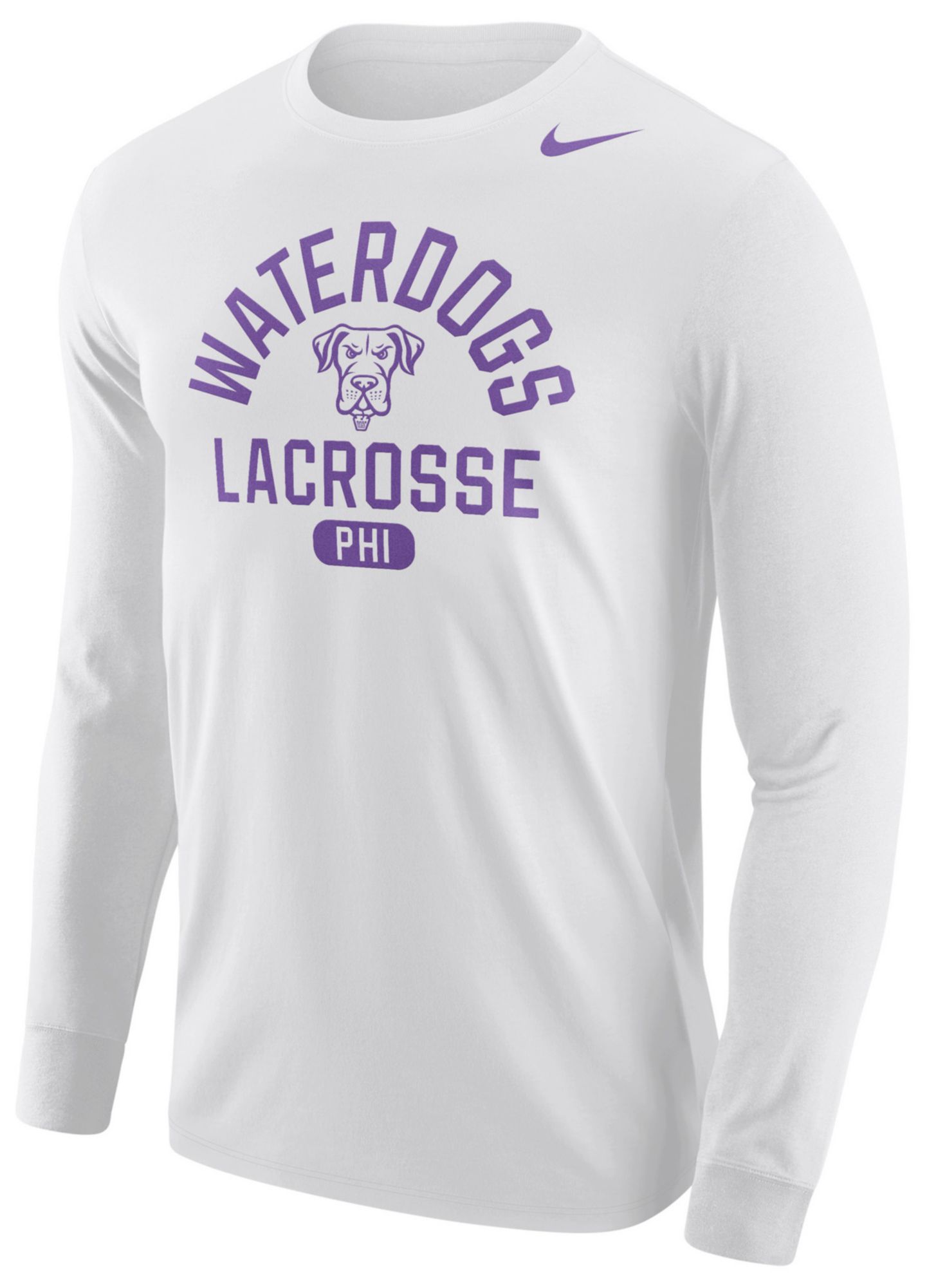Nike Men's Philadelphia Waterdogs White Long Sleeve Shirt