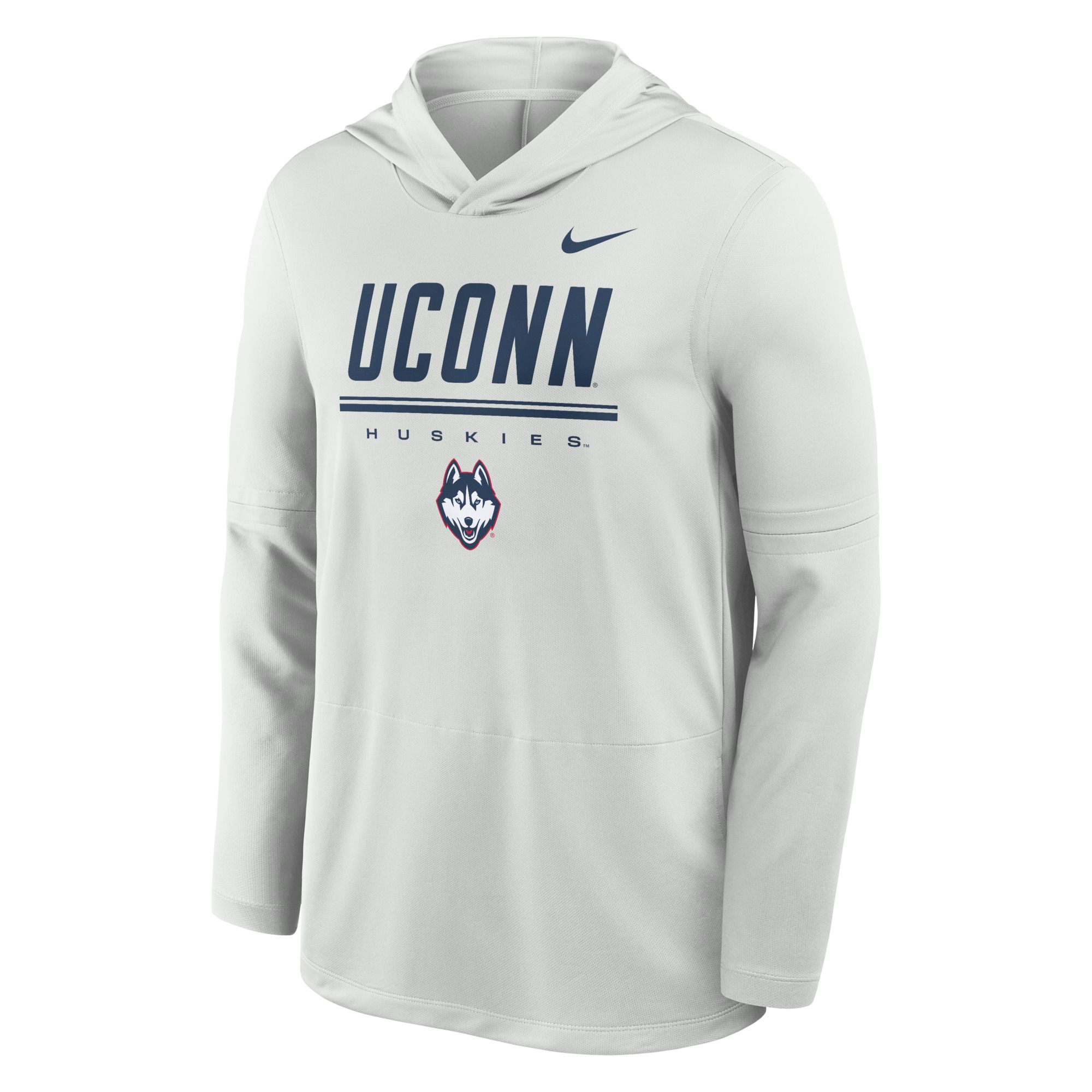Nike Men's UConn Huskies Photon Dust Dri-FIT Lightweight Hoodie