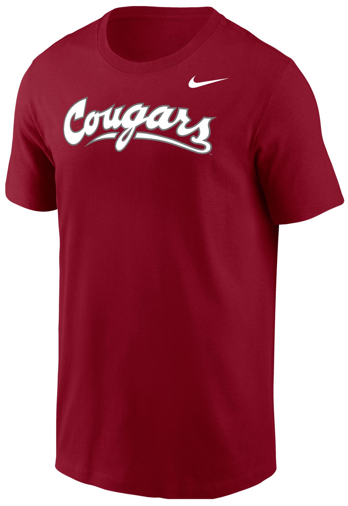 Nike Men's Washington State Cougars Red Wordmark Cotton T-Shirt
