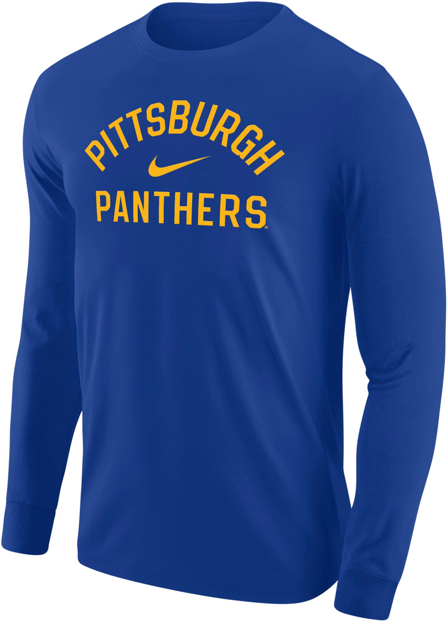 Nike Men's Pitt Panthers Royal Arch Long Sleeve Shirt