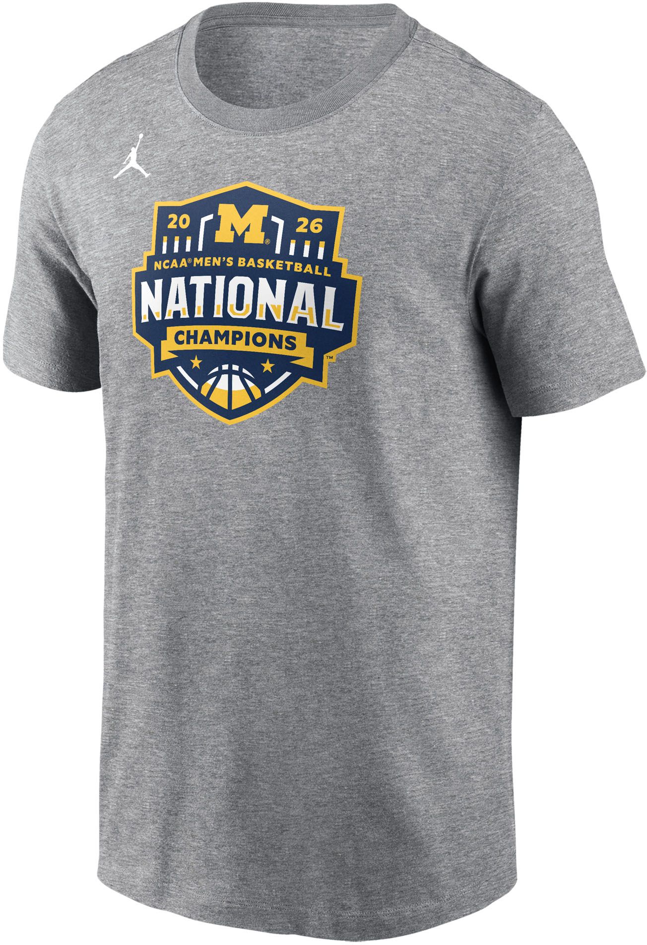 Jordan Adult 2026 Men's Basketball National Champions Michigan Wolverines T-Shirt