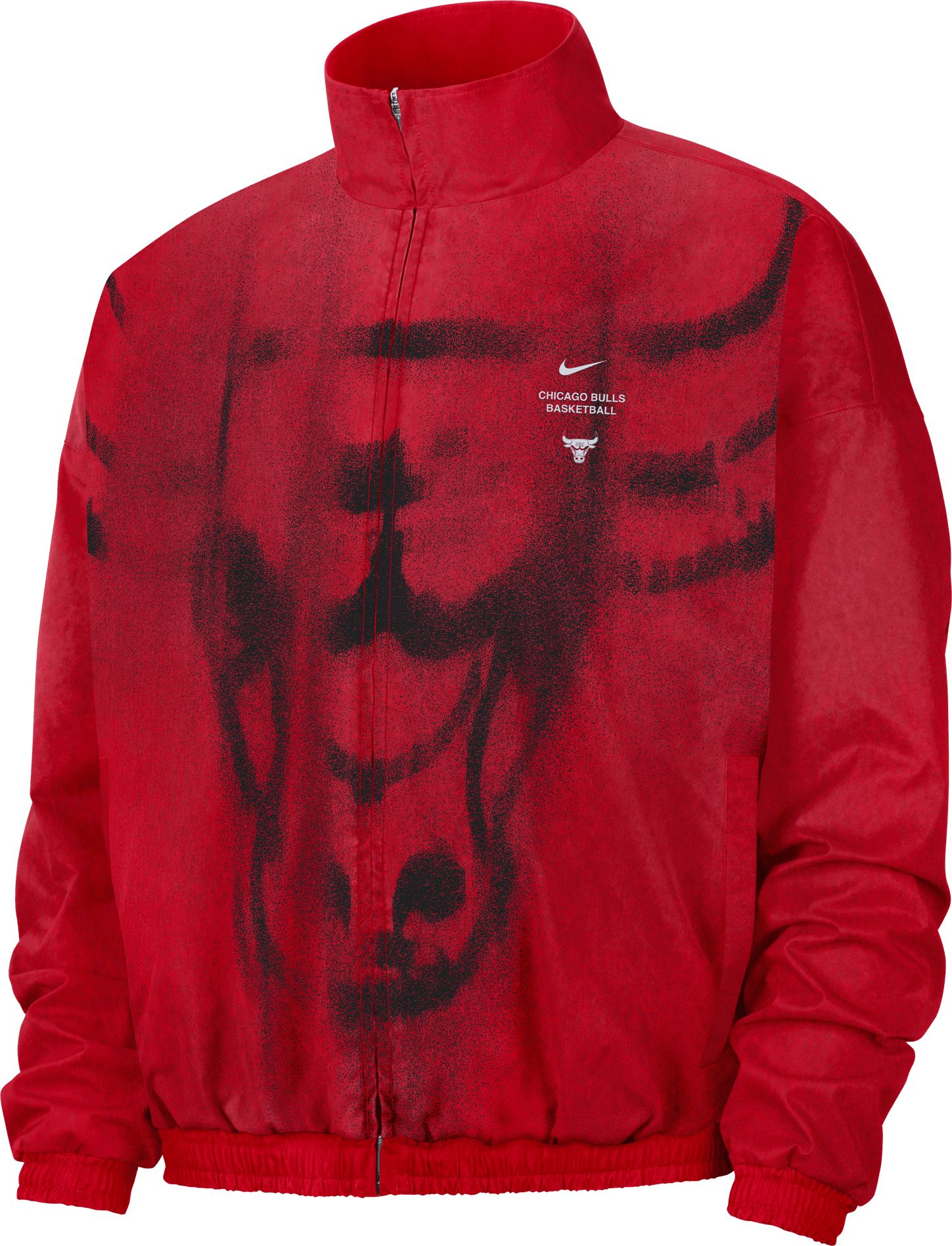 Nike Adult Chicago Bulls Worn With Obsession Standard Issue Game Theater Loud Woven Jacket