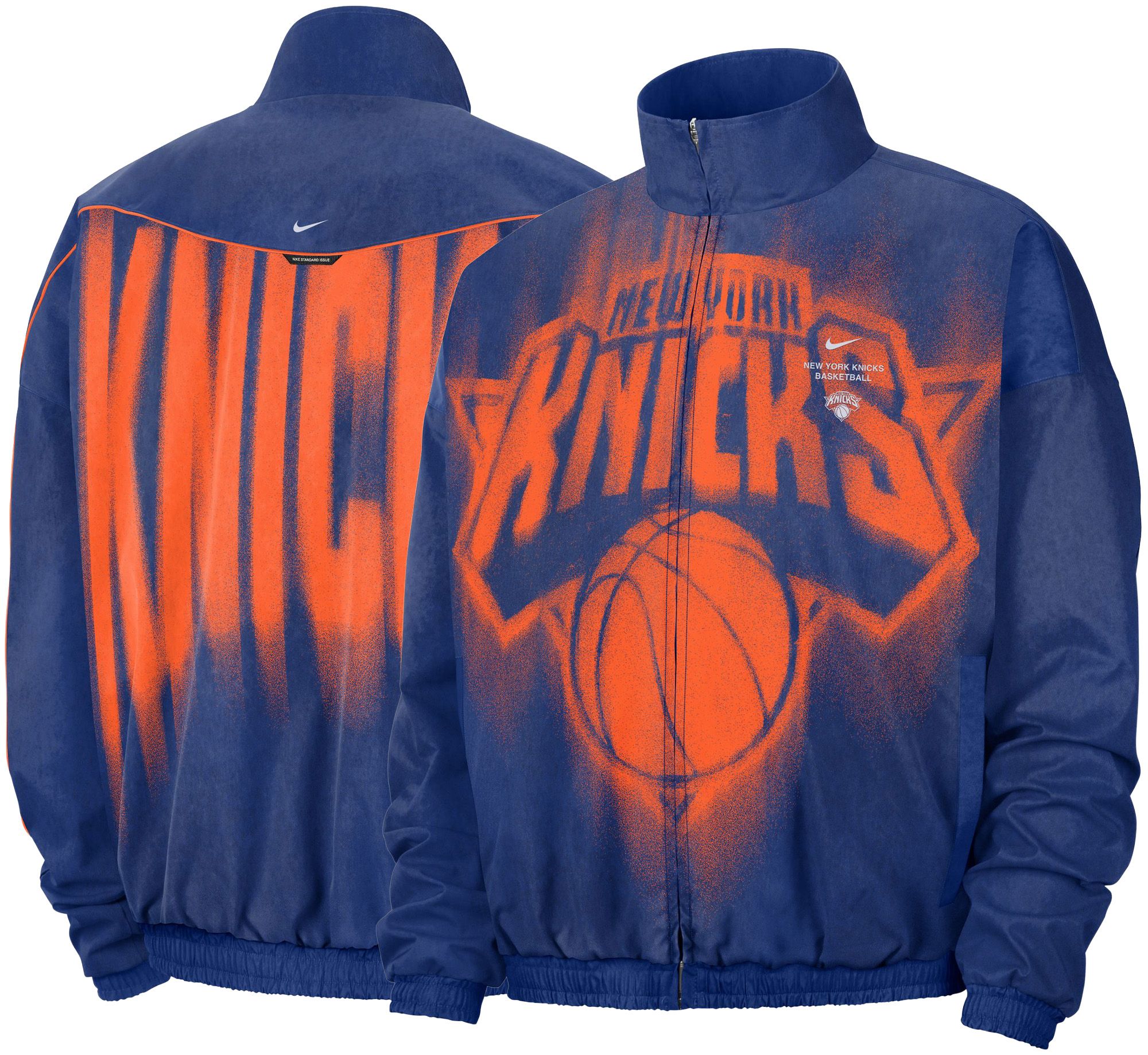 Nike Adult New York Knicks Worn With Obsession Standard Issue Game Theater Loud Woven Jacket