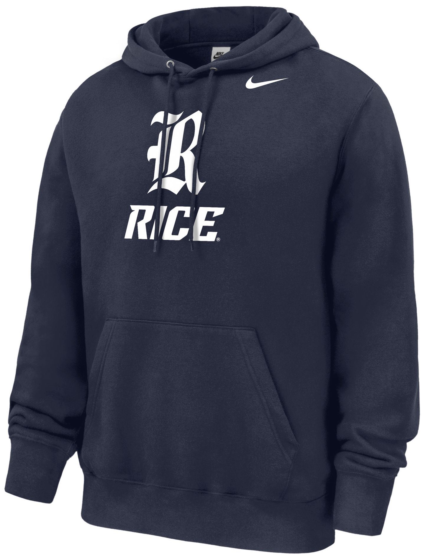 Nike Men's Rice Owls Navy Logo Club Hoodie