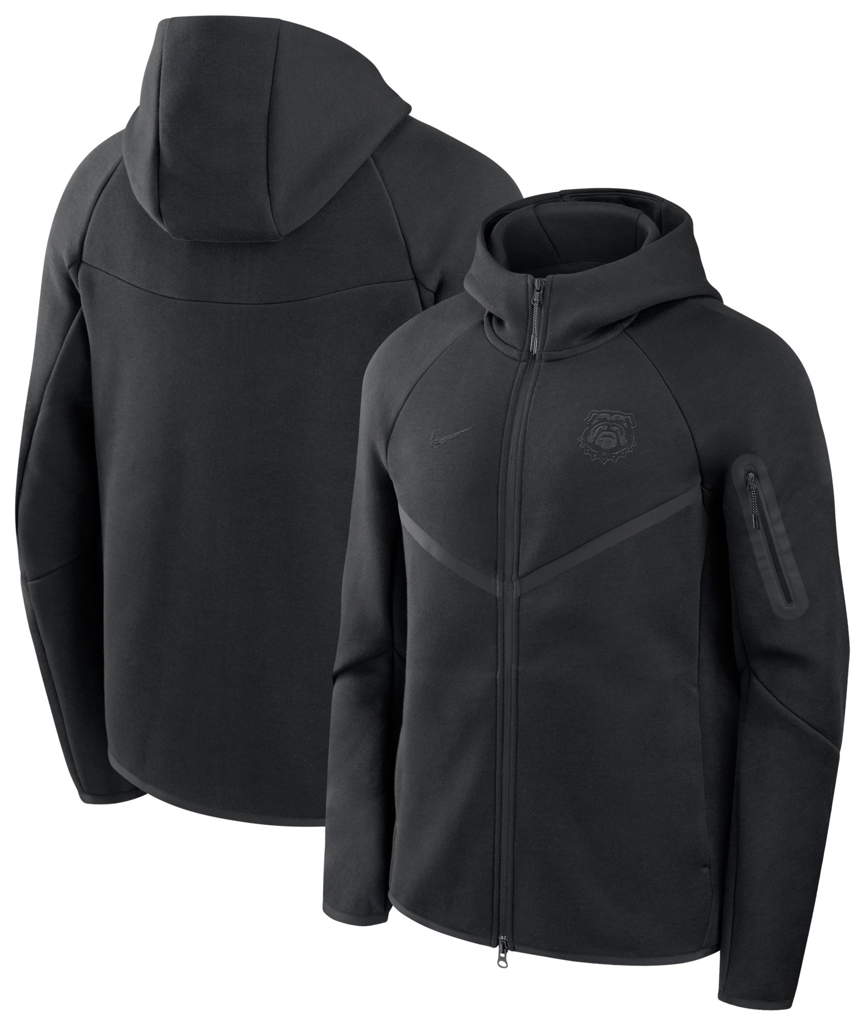 Nike Men's Georgia Bulldogs Tech Fleece Full-Zip Hoodie