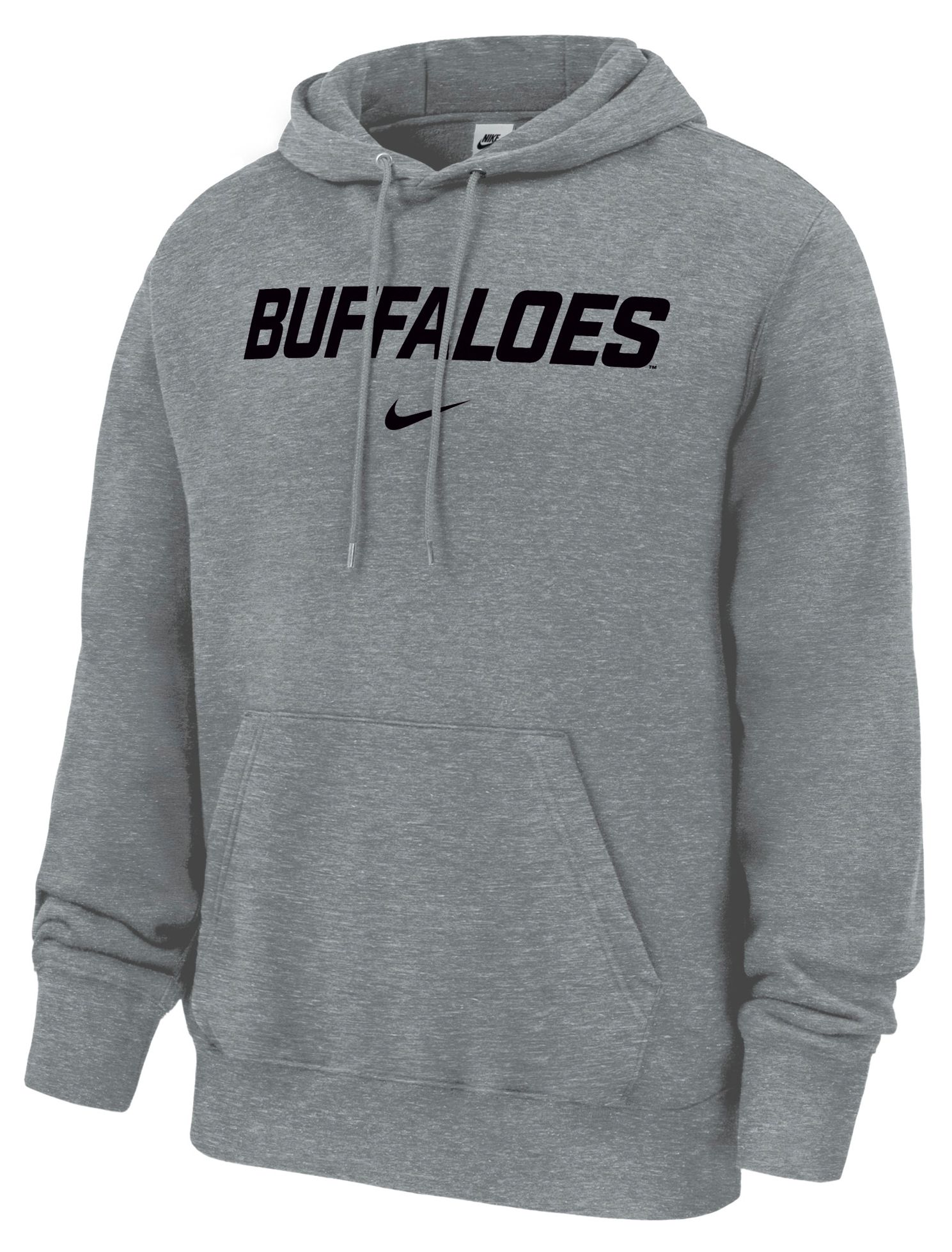 Nike Men's Colorado Buffaloes Gray Club Fleece Hoodie